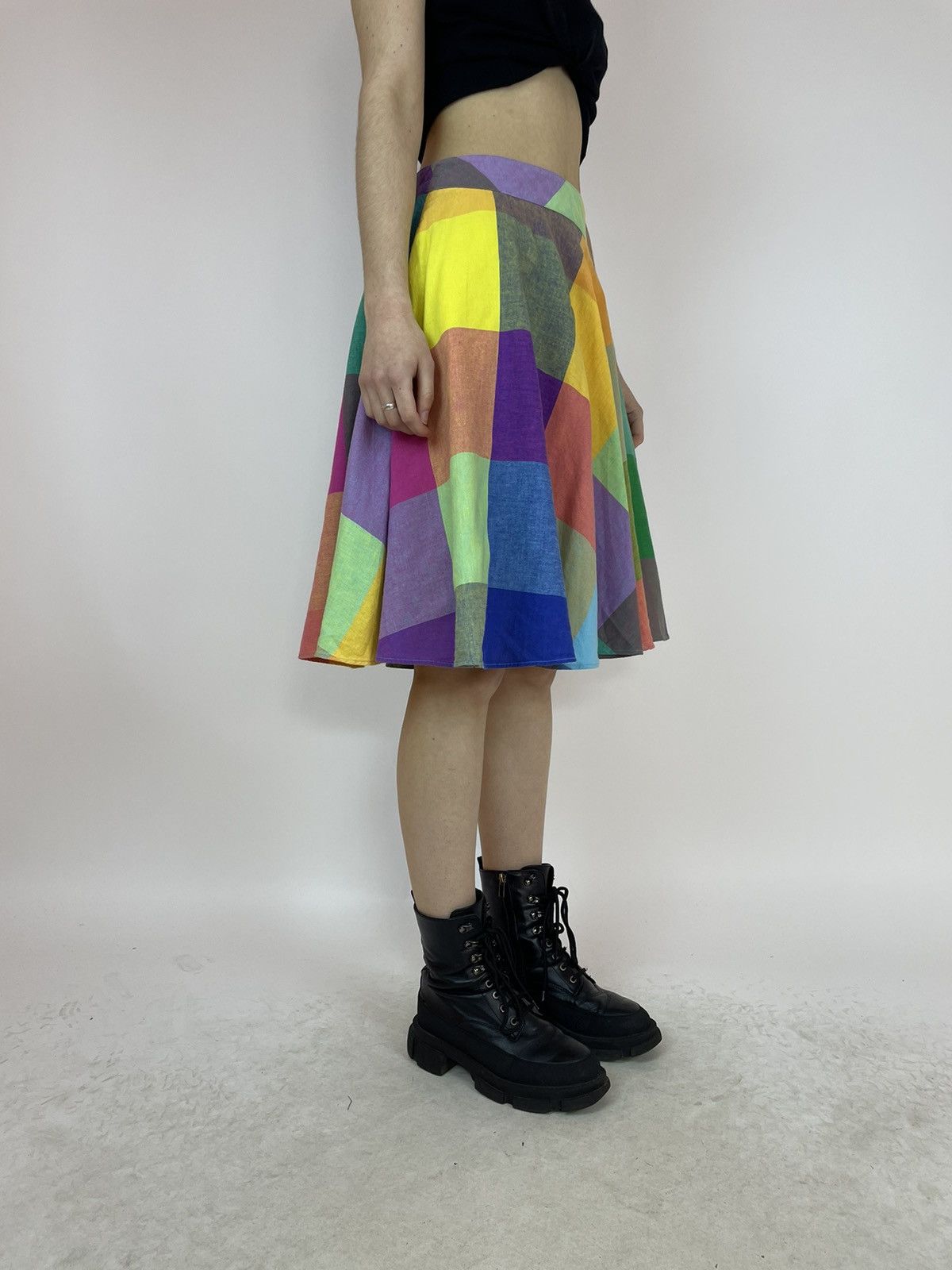 Other Liz Claiborne pleated skirt plaid multicolor Women’s F 36 Size 27" / US 4 / IT 40 - 2 Thumbnail