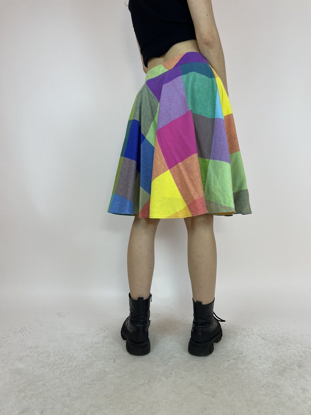 Other Liz Claiborne pleated skirt plaid multicolor Women’s F 36 Size 27" / US 4 / IT 40 - 5 Thumbnail