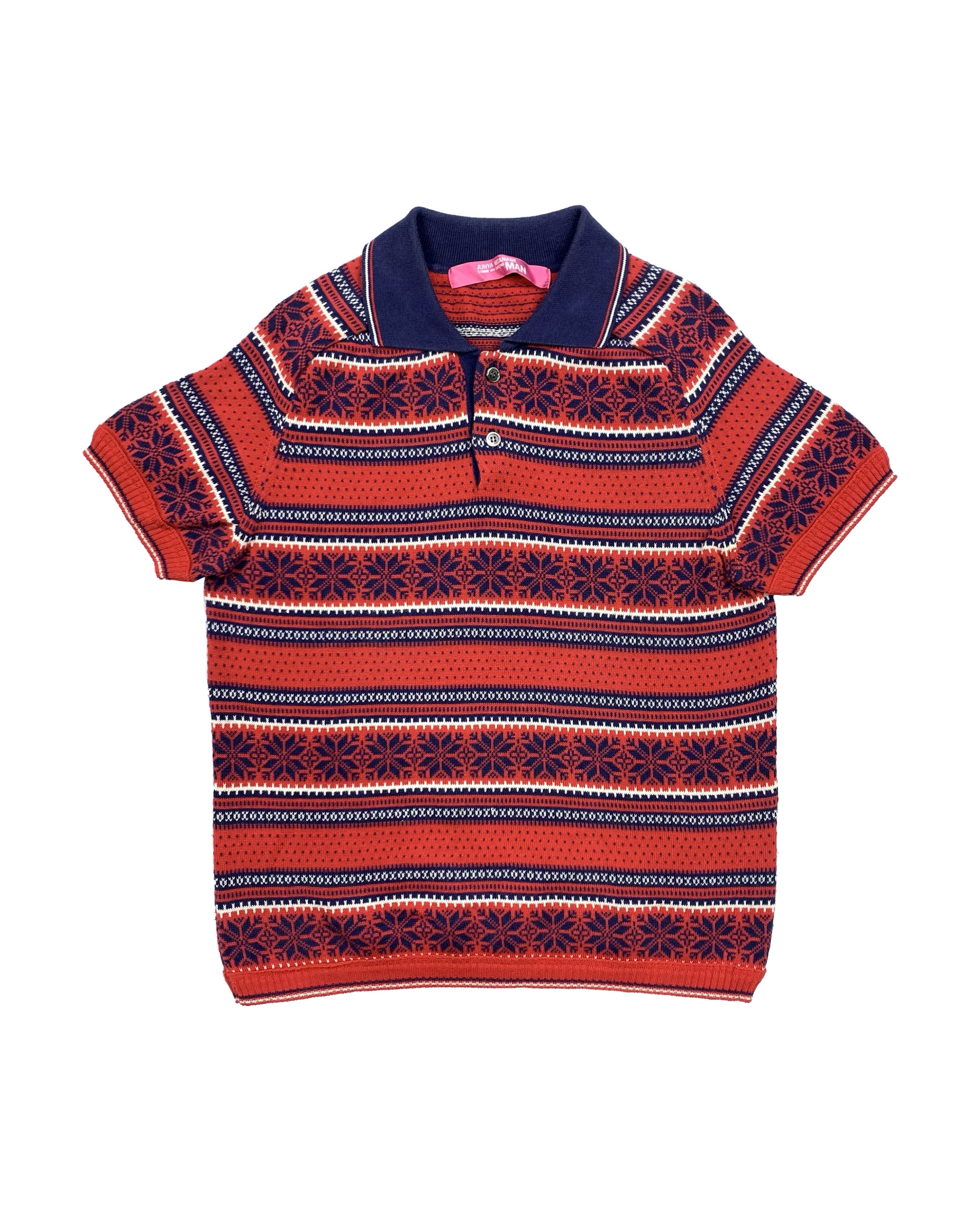 Comme des Garcons 2005 Winter / Nordic Knit Polo Size M / US 6-8 / IT 42-44 - 1 Thumbnail