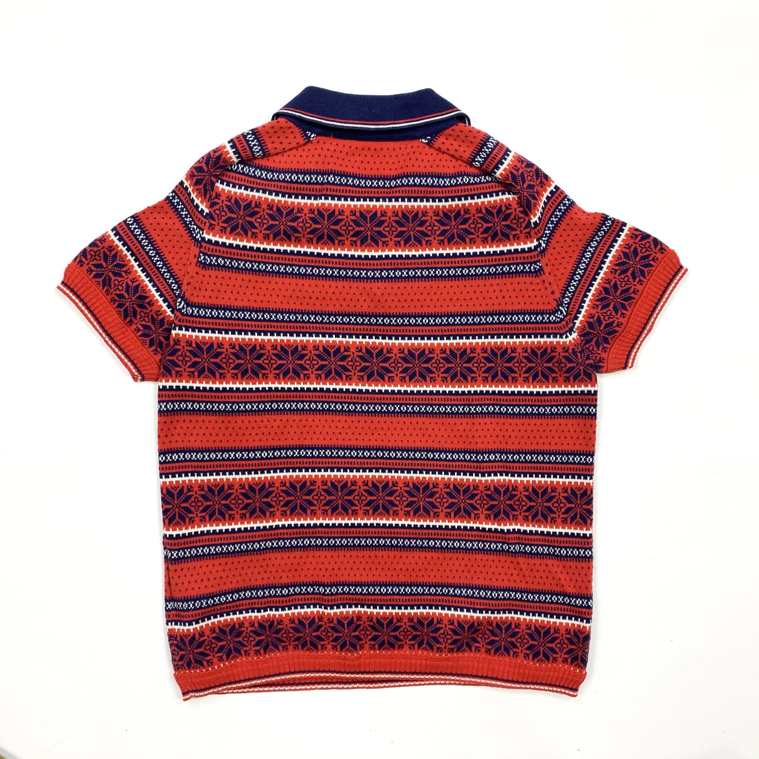 Comme des Garcons 2005 Winter / Nordic Knit Polo Size M / US 6-8 / IT 42-44 - 3 Thumbnail