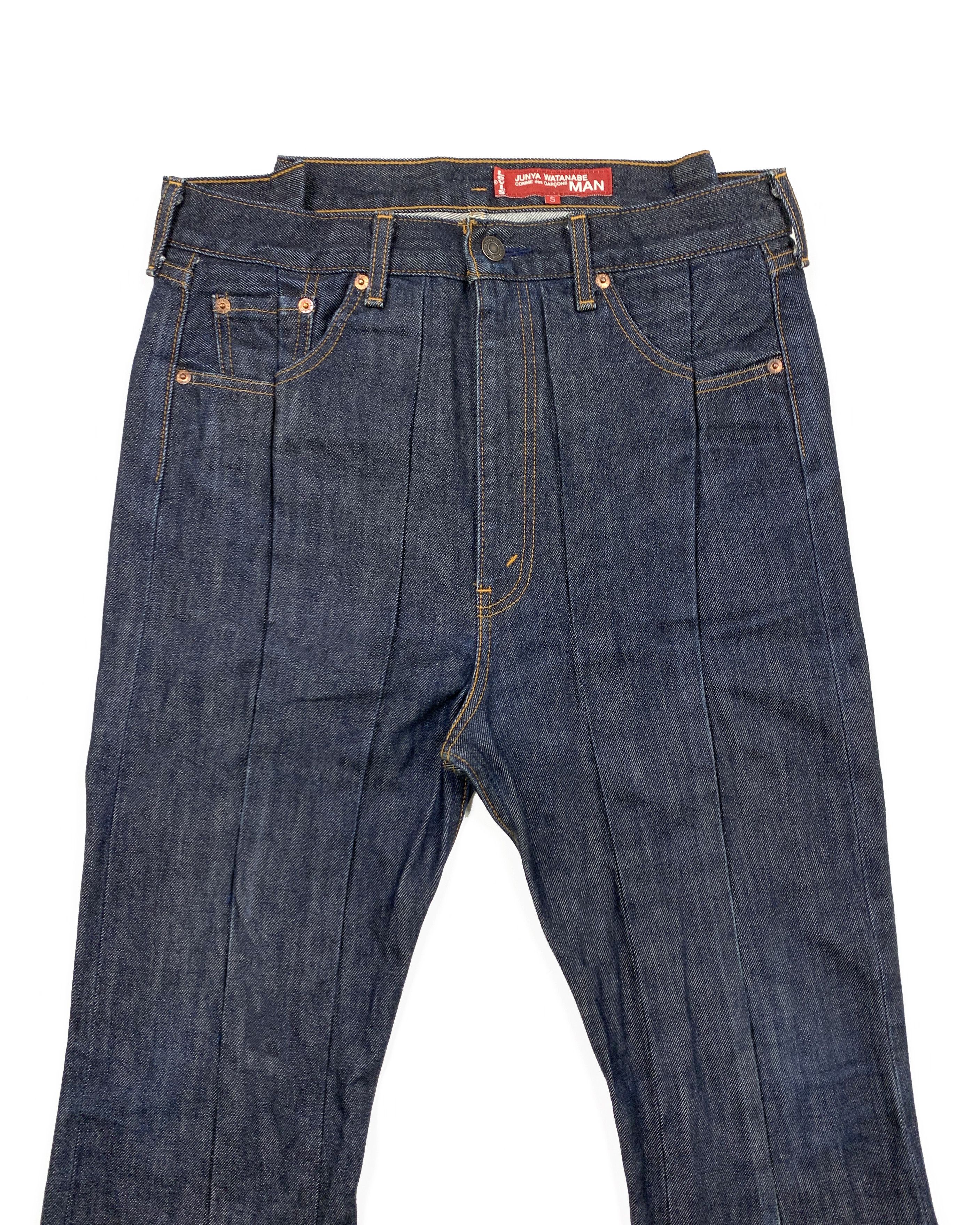 Comme des Garcons × Junya Watanabe × Levi's 2001 Warped / Darted Flared Denim Jeans Size US 32 / EU 48 - 4 Thumbnail