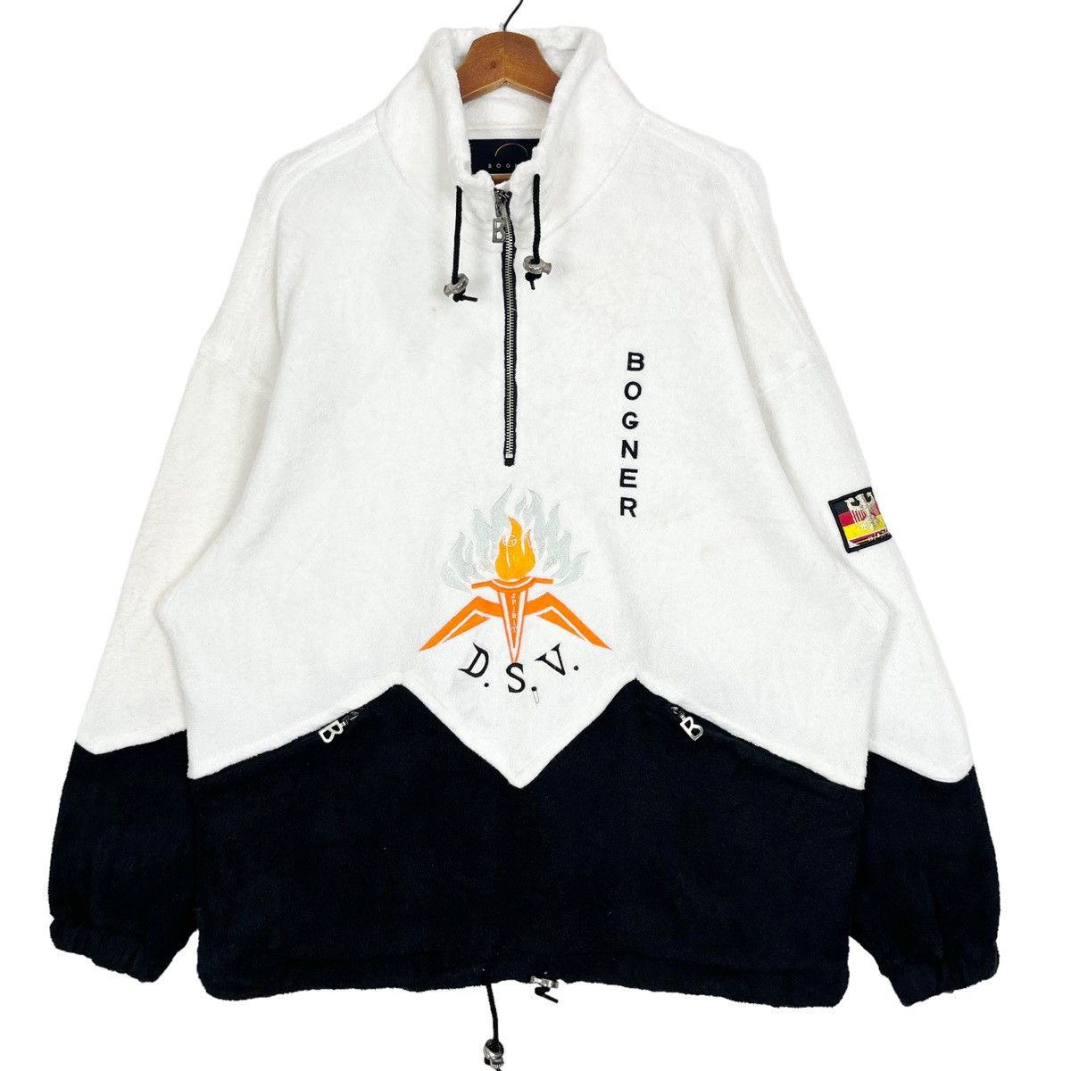 Bogner DSV Spirit Embroidery Logo Half Anorak Fleece Jacket