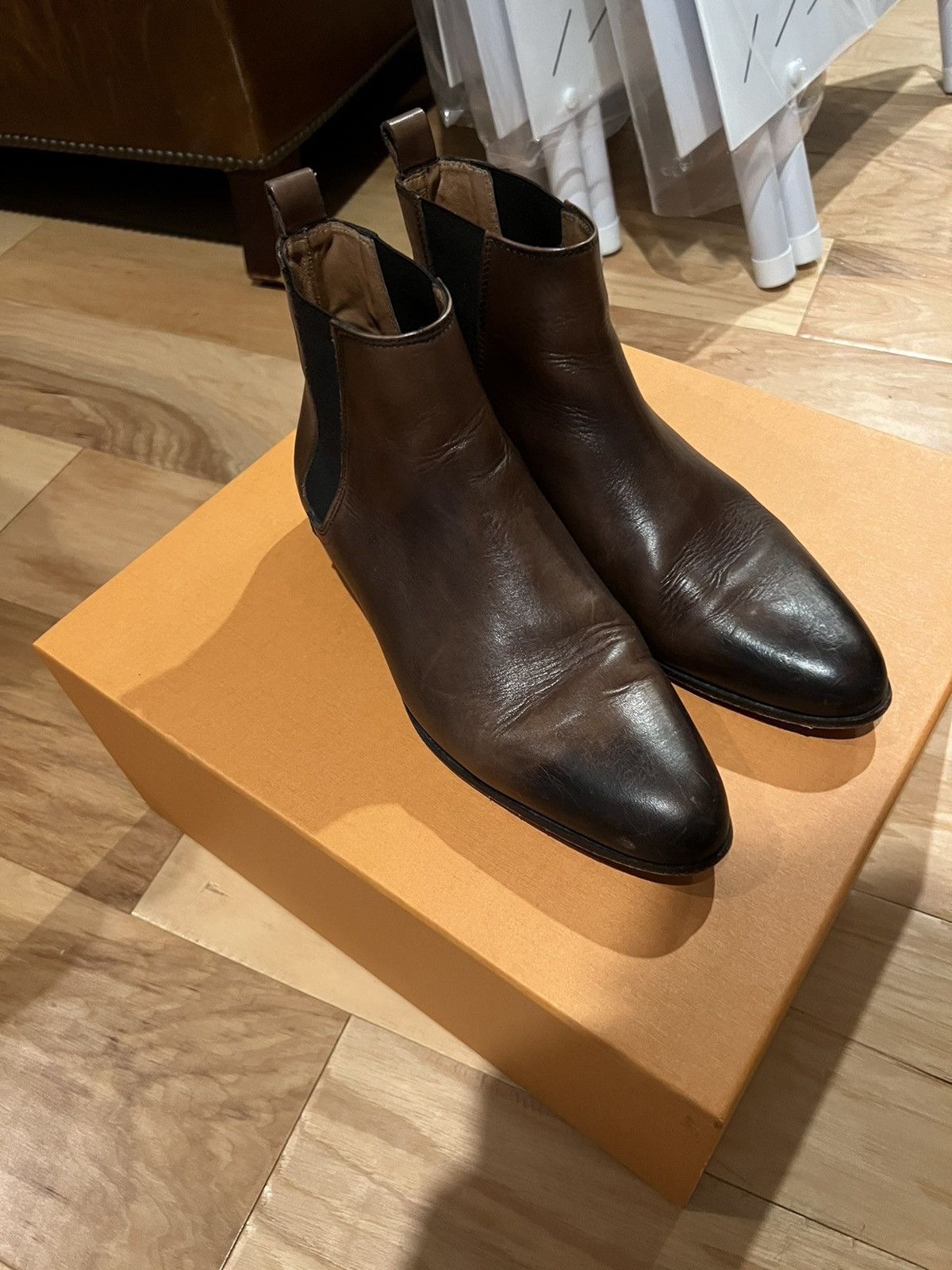 The Kooples Brown leather chelsea boot Size US 9 / EU 42 - 2 Thumbnail
