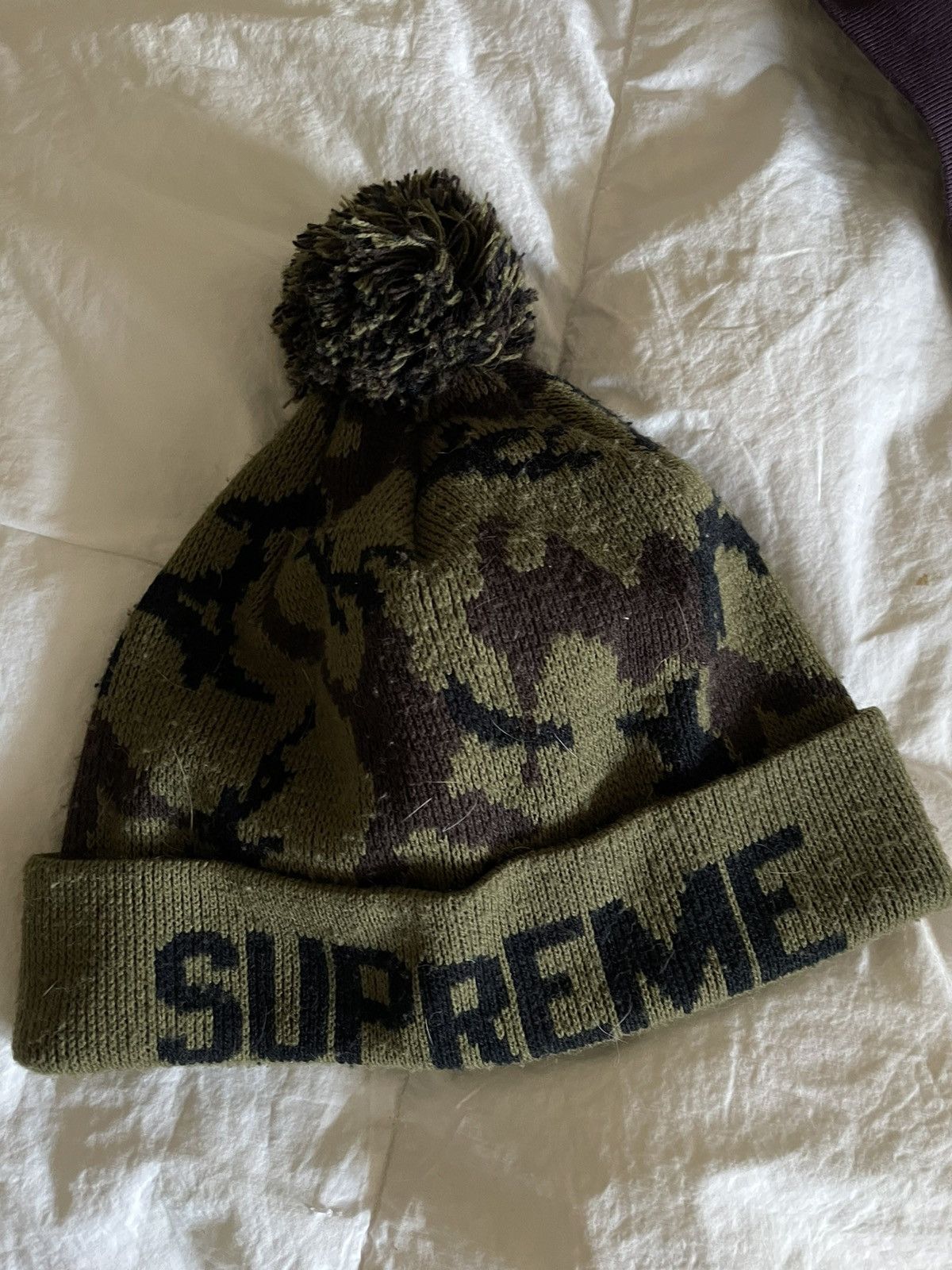 Supreme Camo Beanie | Grailed