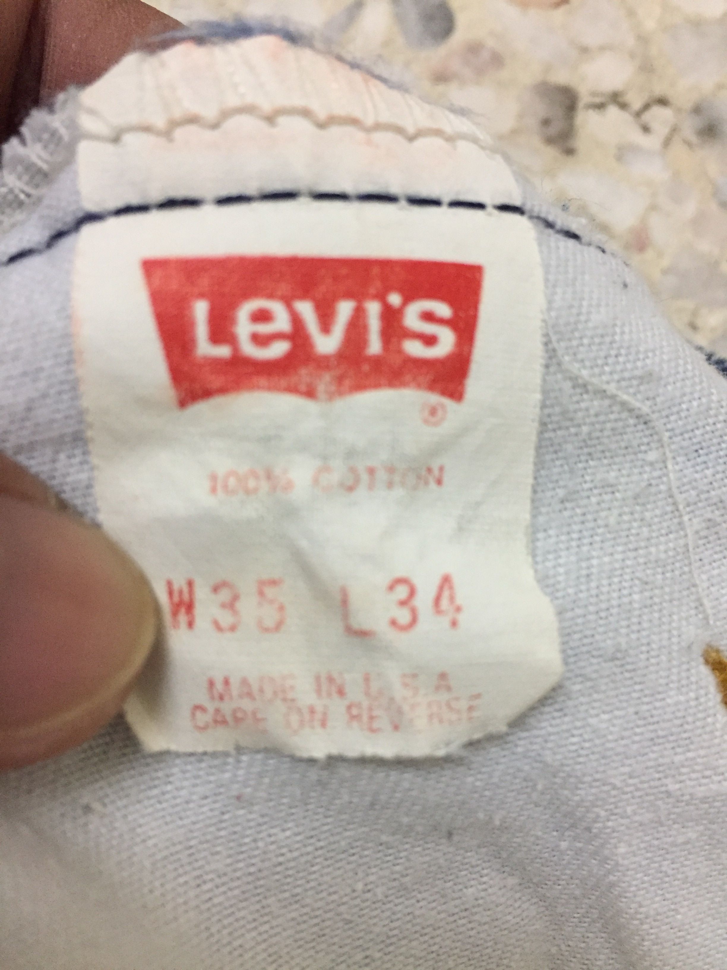 Levi's Vintage Clothing Vintage levi’s 90s Lot 505 distressed denim oren tag Size US 35 - 8 Thumbnail