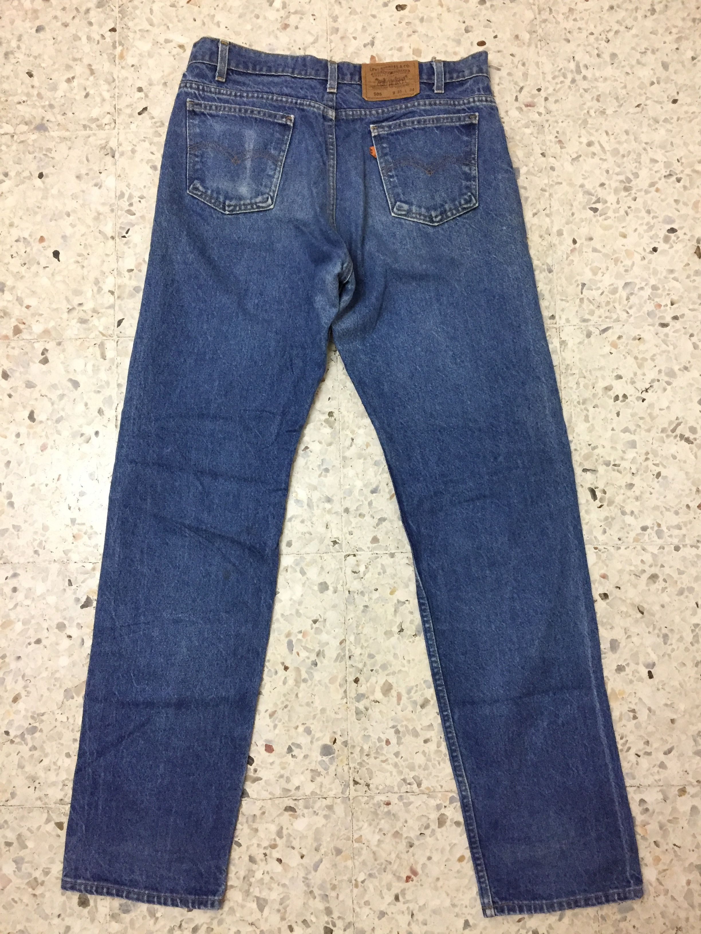 Levi's Vintage Clothing Vintage levi’s 90s Lot 505 distressed denim oren tag Size US 35 - 3 Thumbnail
