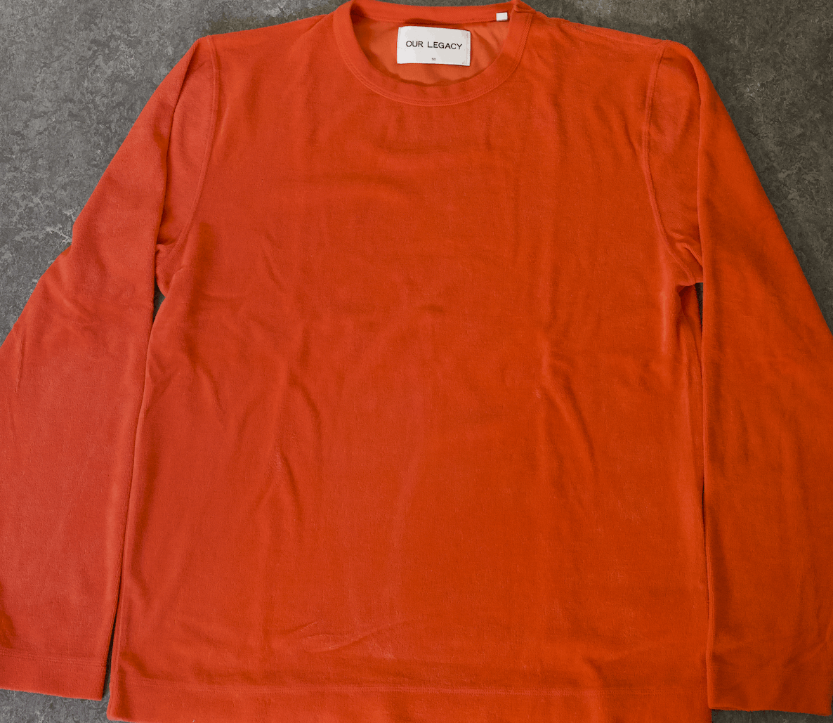 Our Legacy Orange Terry Jersey