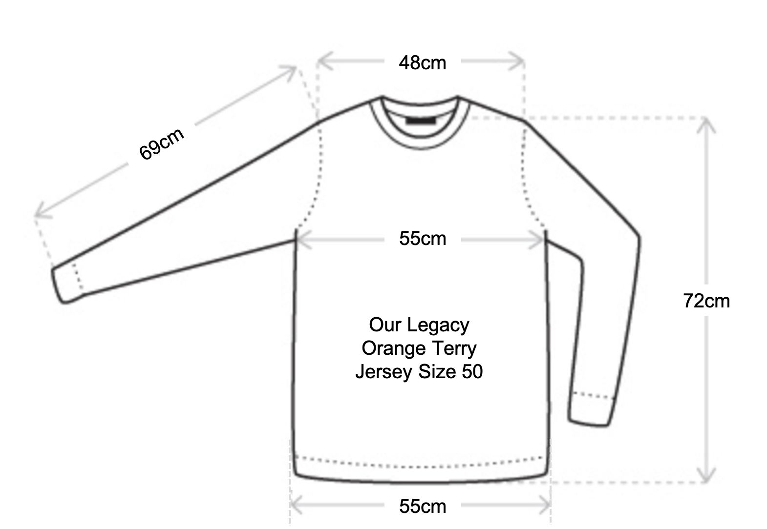 Our Legacy Orange Terry Jersey