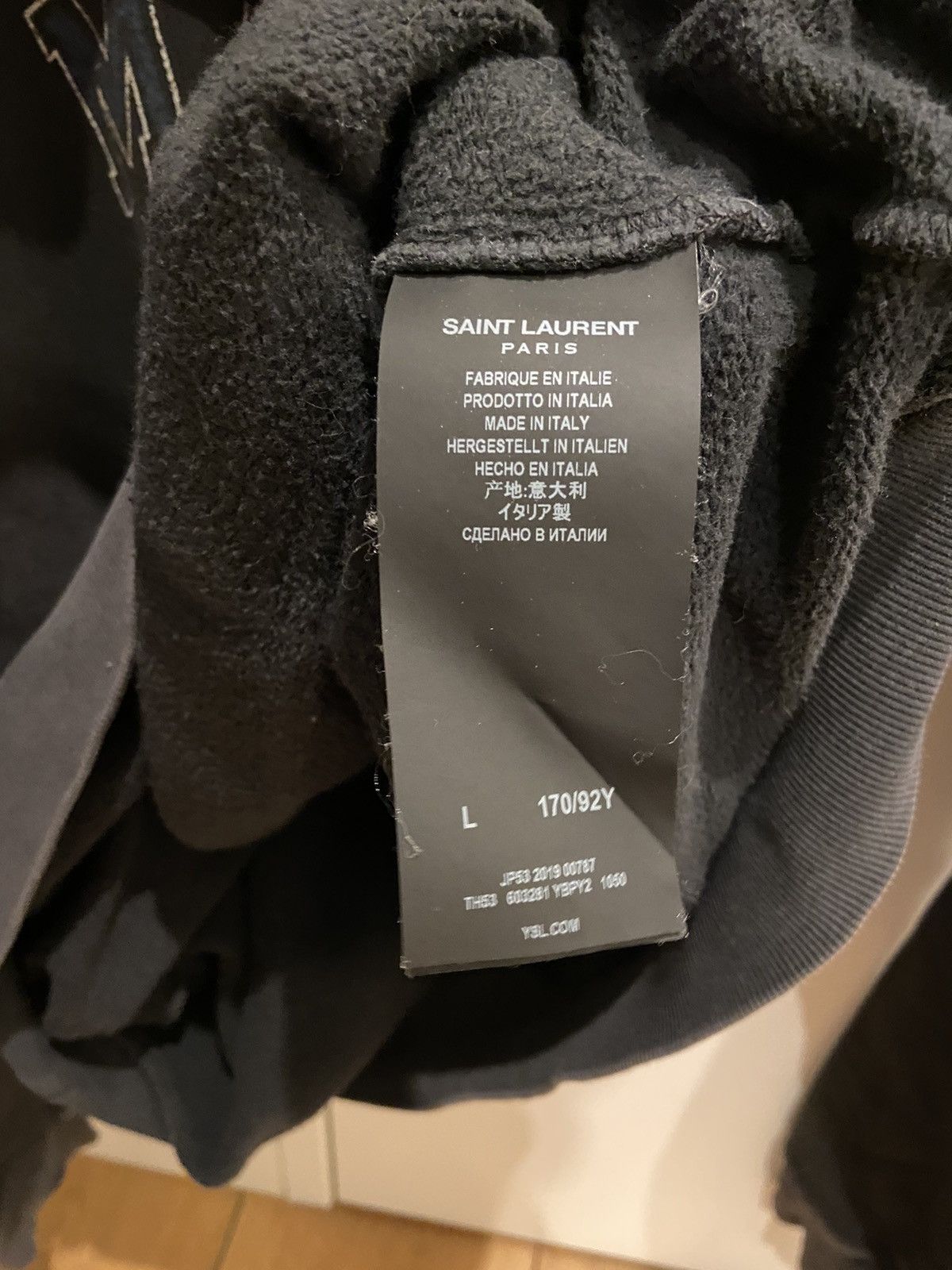Saint Laurent Paris Malibu Hoodie Size US L / EU 52-54 / 3 - 4 Thumbnail