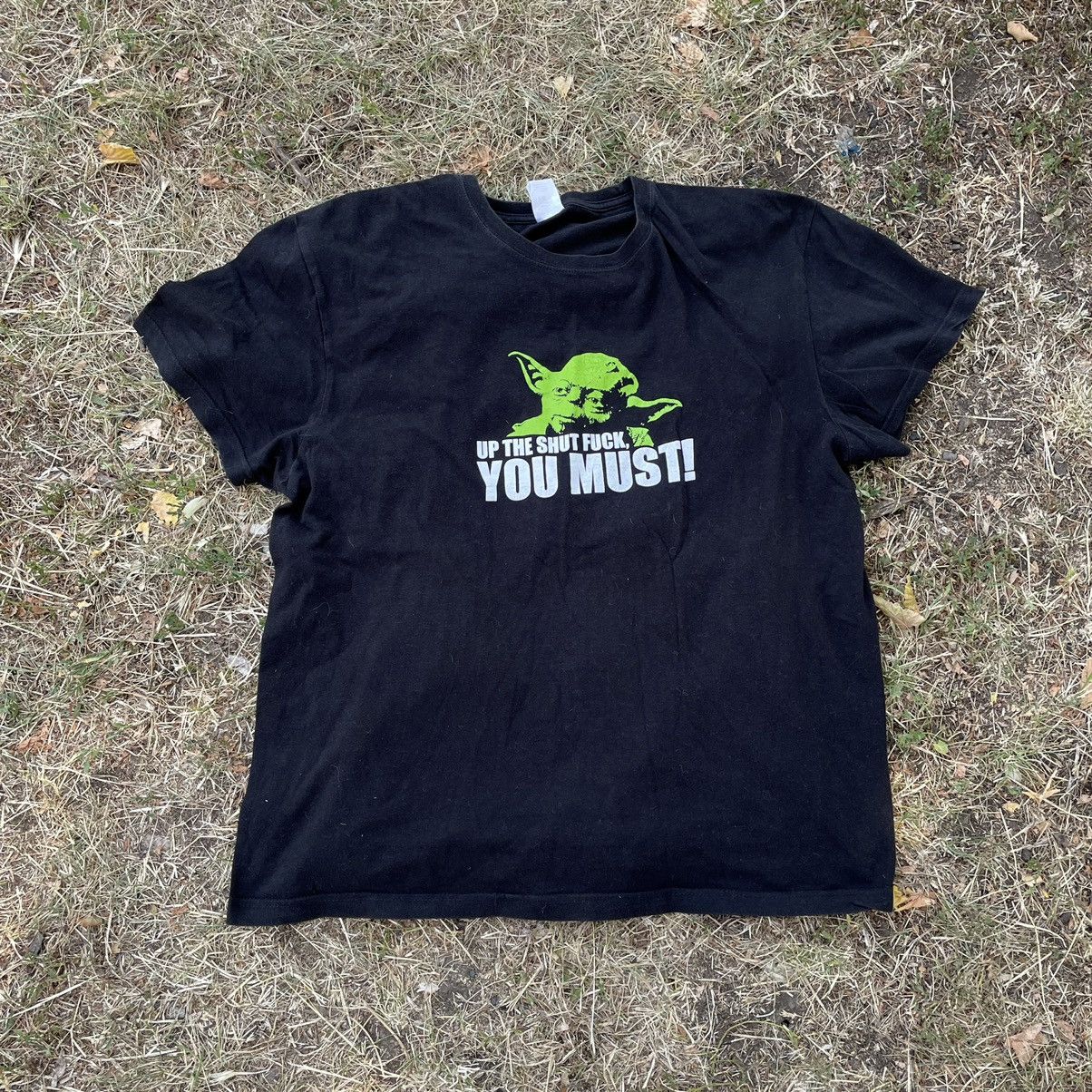 Vintage Vintage 90s Star Wars Yoda Graphic Tee XL Size US XL / EU 56 / 4 - 1 Thumbnail