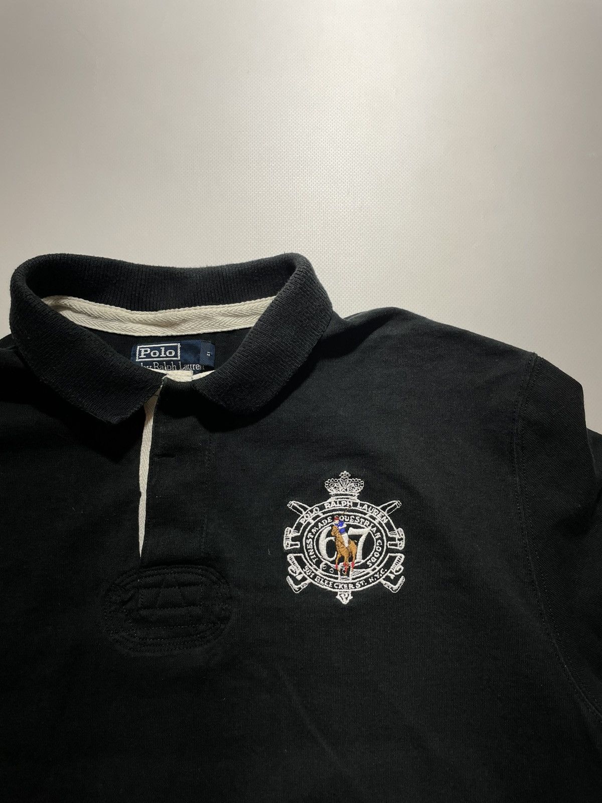 Vintage Polo Ralph Laurent Vintage Rugby Long sleeve Size US XL / EU 56 / 4 - 4 Thumbnail