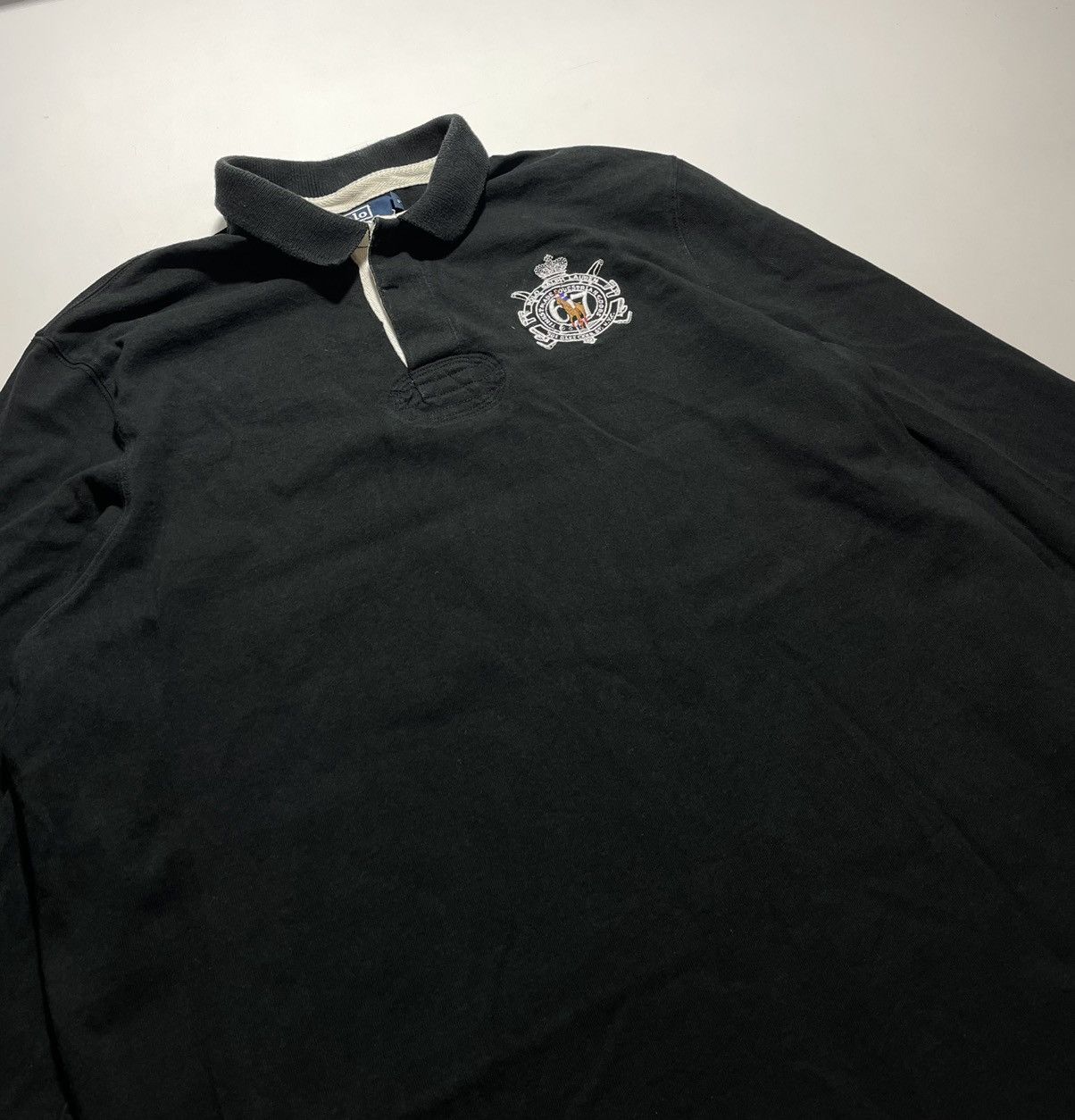 Vintage Polo Ralph Laurent Vintage Rugby Long sleeve Size US XL / EU 56 / 4 - 3 Thumbnail