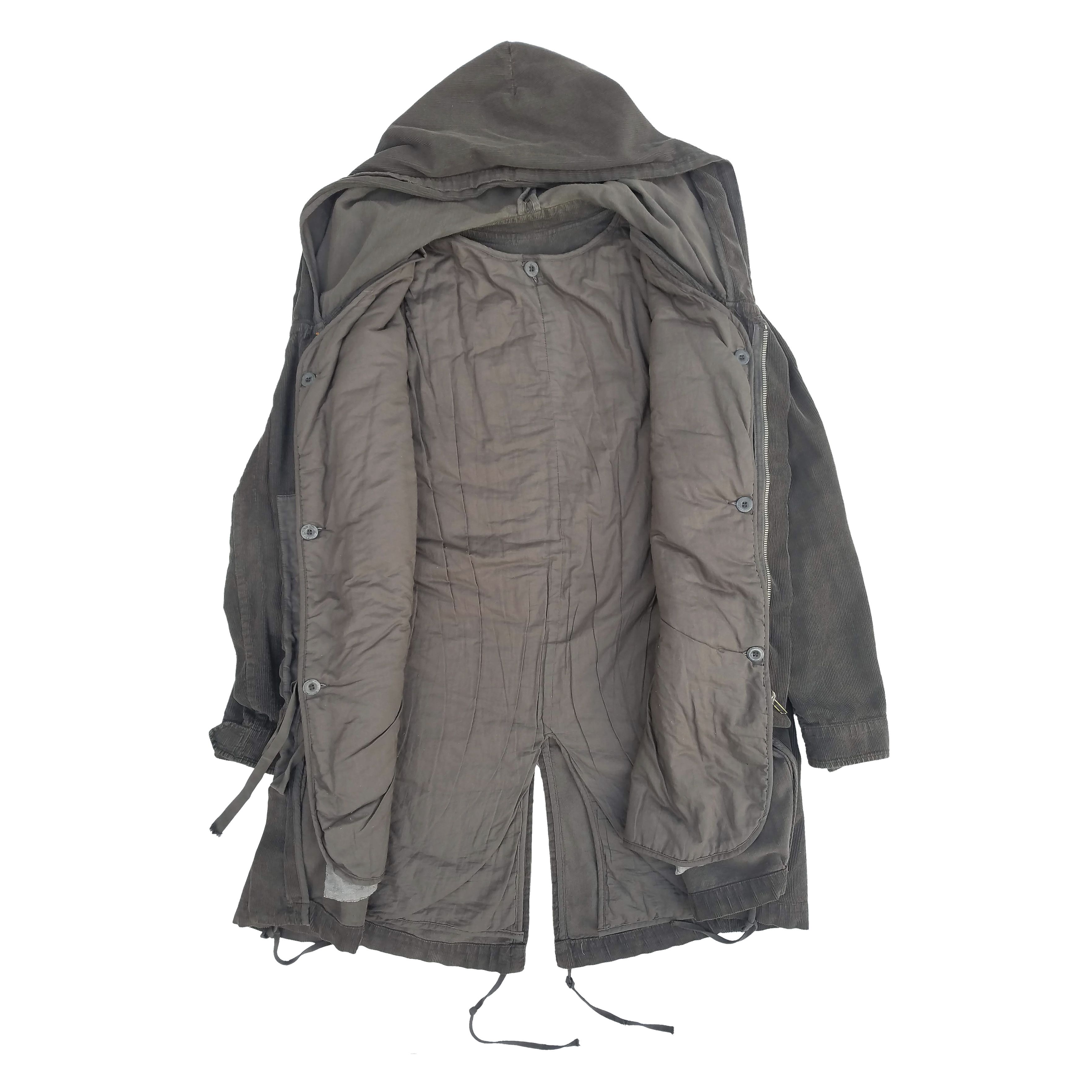Rick Owens × Rick Owens Drkshdw OG Y2K / 00s Corduroy Fishtail Parka Size US M / EU 48-50 / 2 - 5 Thumbnail