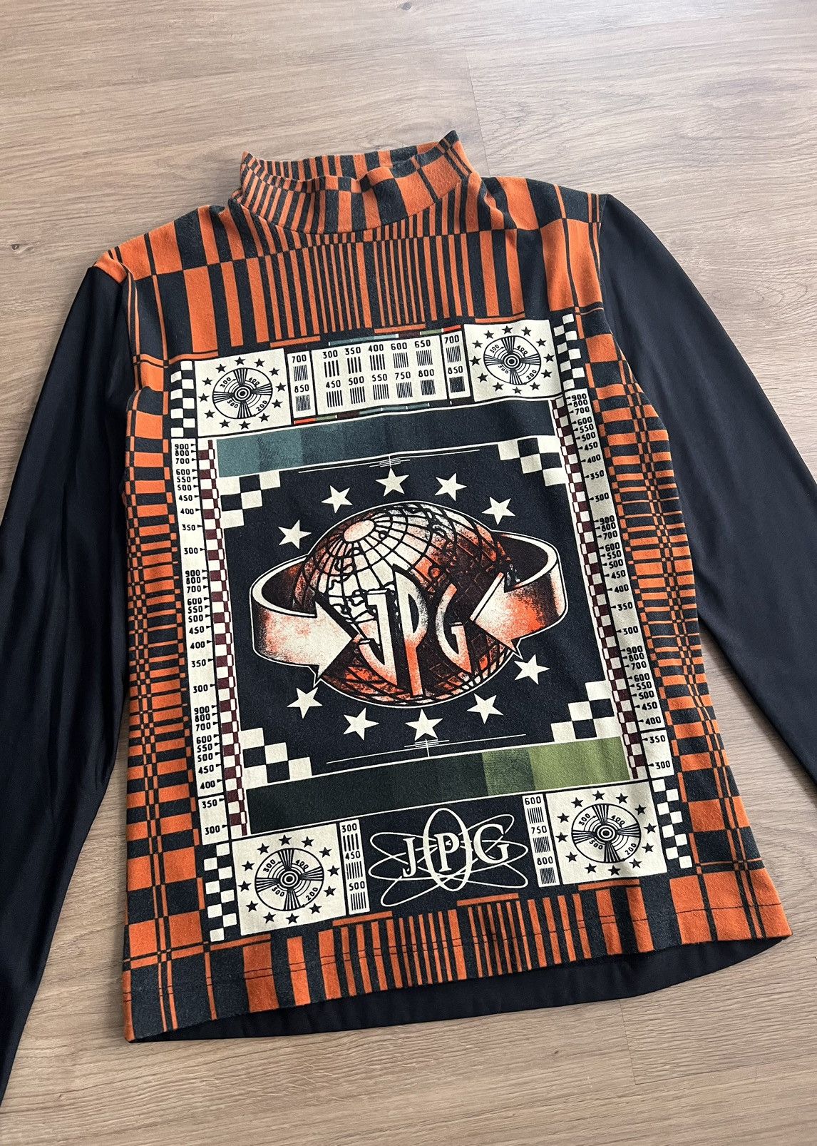 ジャンポールゴルチエ Tシャツ y2k サイバー プリント JPG