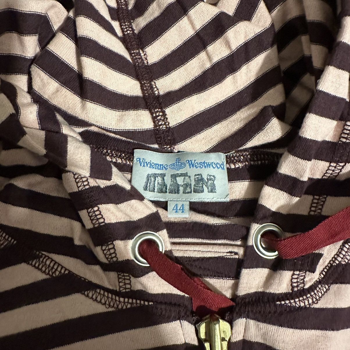 Vivienne Westwood 'University Of Peace' Striped Hoodie Size US S / EU 44-46 / 1 - 5 Thumbnail