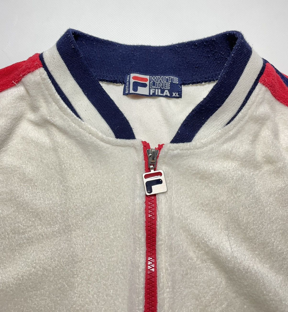Fila Fila White Line Vintage Track Jacket Size US XL / EU 56 / 4 - 4 Thumbnail