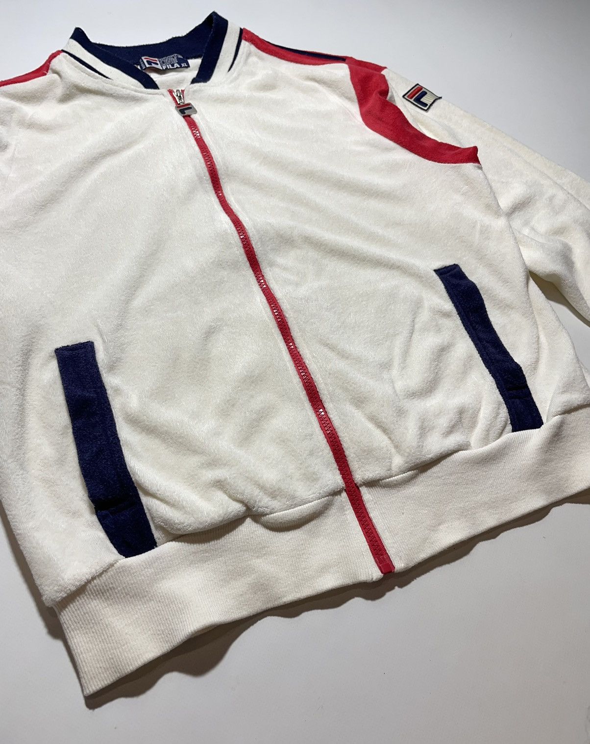 Fila Fila White Line Vintage Track Jacket Size US XL / EU 56 / 4 - 5 Thumbnail