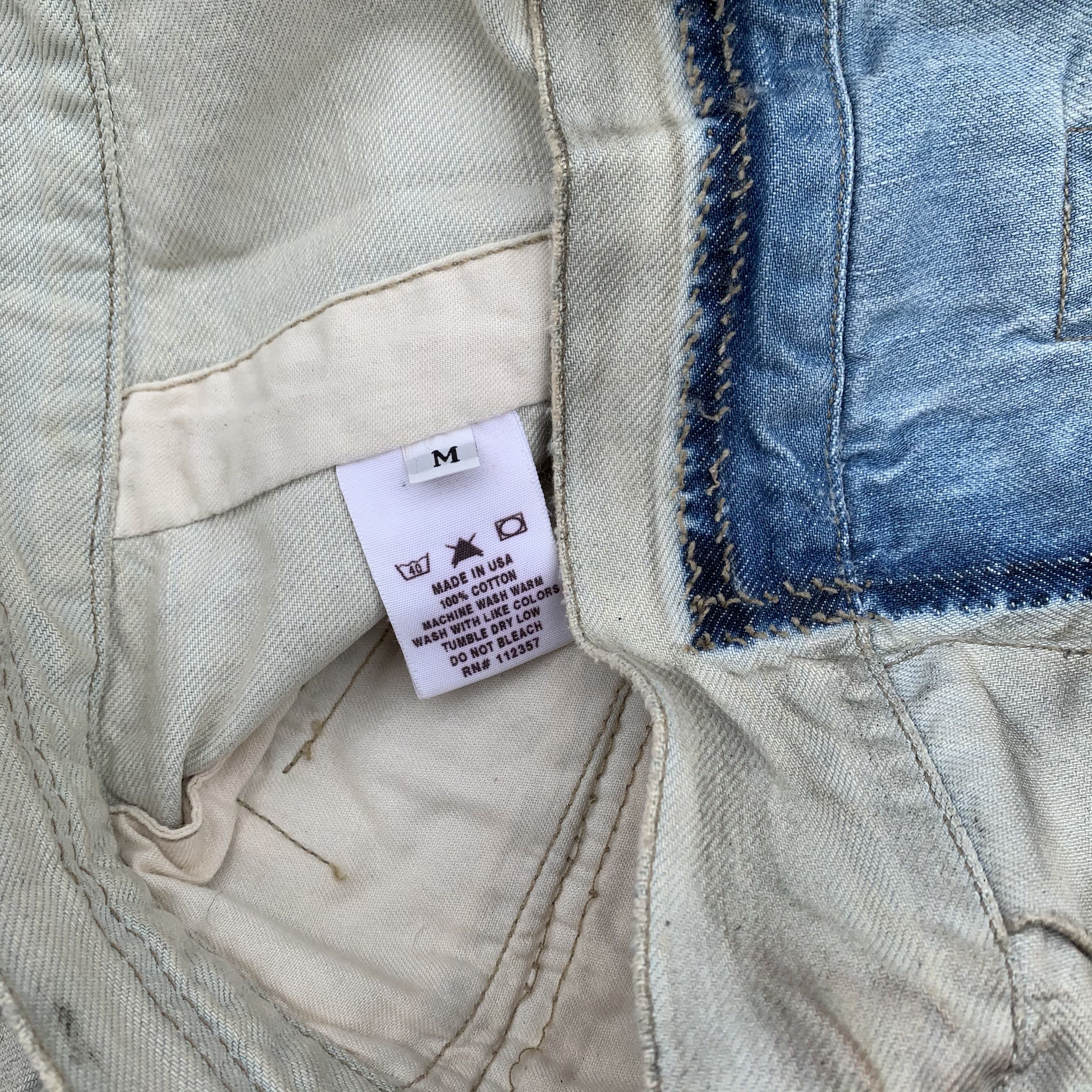 Rick Owens 2001 SLAB Bleached Trucker Jacket Size US M / EU 48-50 / 2 - 5 Thumbnail