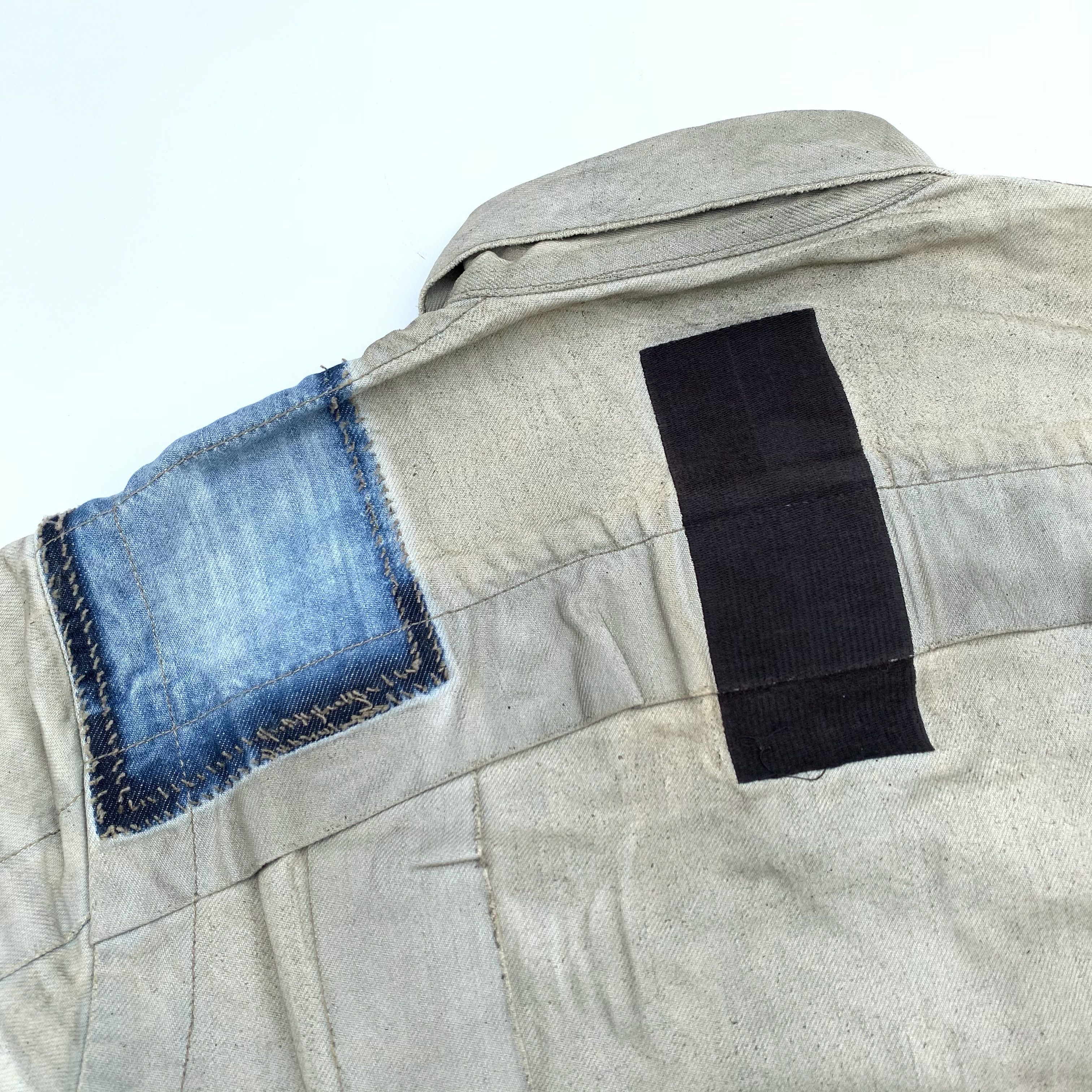 Rick Owens 2001 SLAB Bleached Trucker Jacket Size US M / EU 48-50 / 2 - 4 Thumbnail