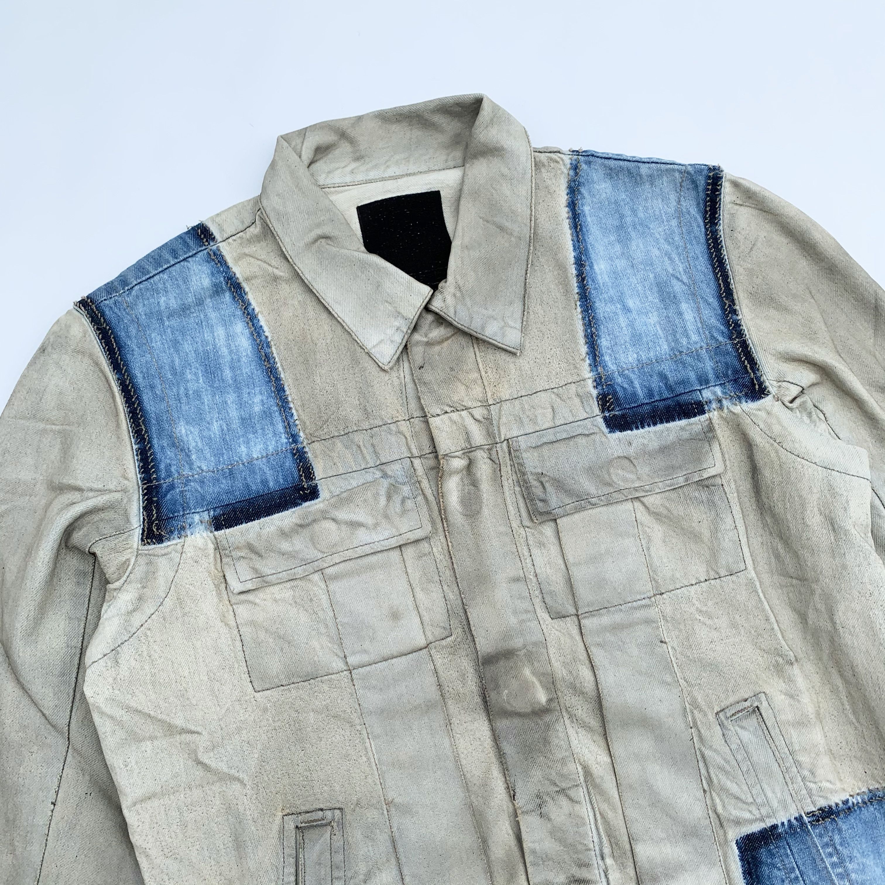 Rick Owens 2001 SLAB Bleached Trucker Jacket Size US M / EU 48-50 / 2 - 2 Thumbnail