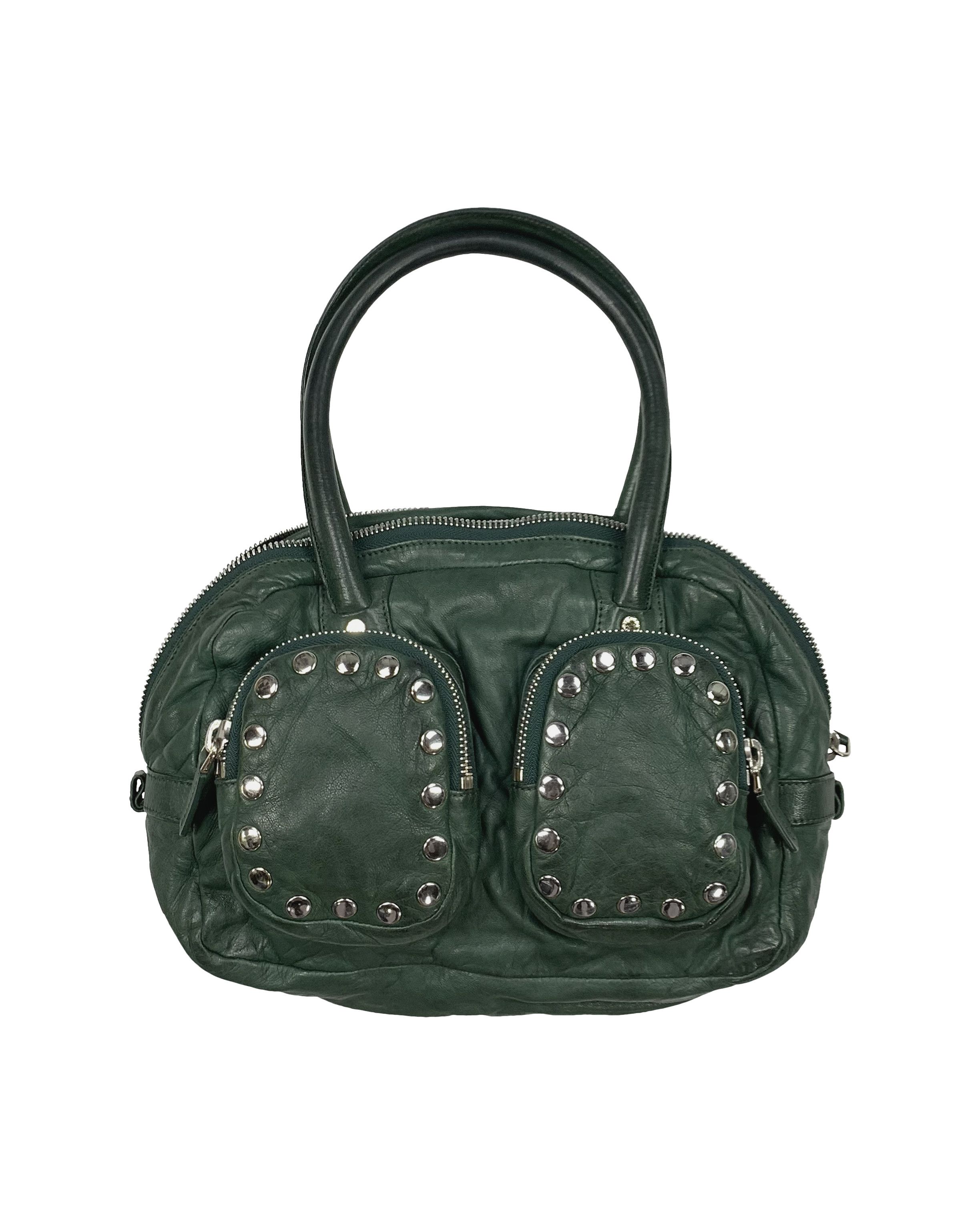 Marni Studded Double Zipper Top Handle Bag / Purse Size ONE SIZE - 1 Thumbnail