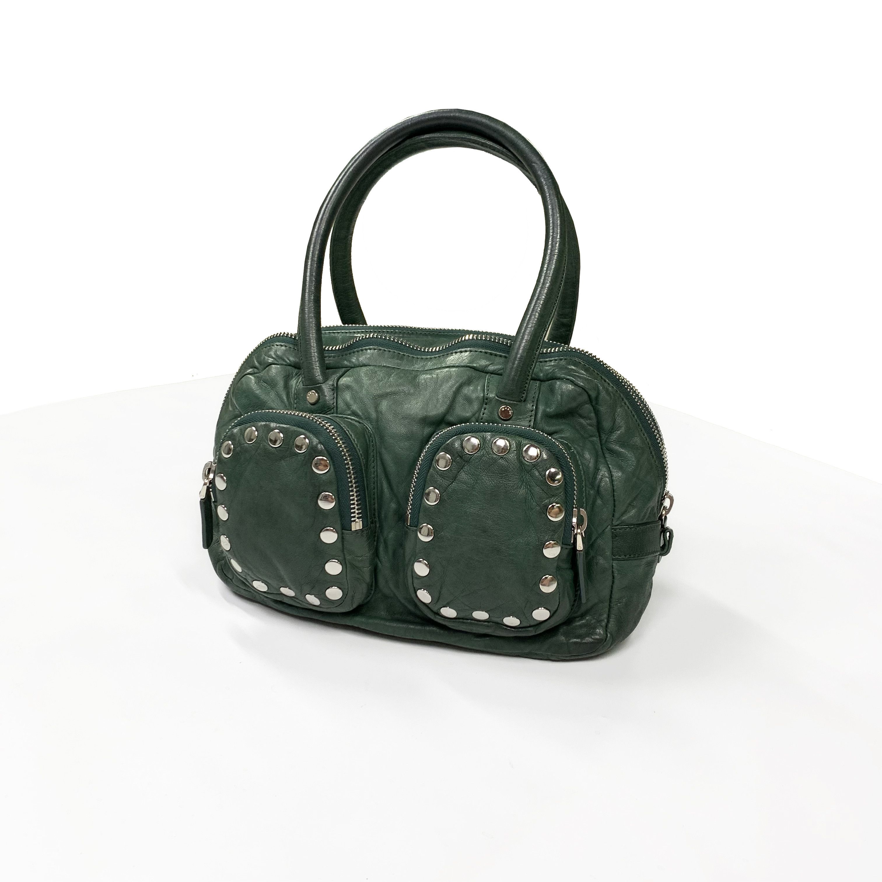 Marni Studded Double Zipper Top Handle Bag / Purse Size ONE SIZE - 2 Thumbnail