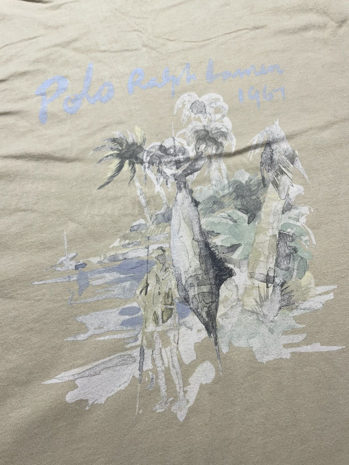 Ralph Lauren Polo Ralph Laurent Fish Logo Vintage T-shirt Size US XL / EU 56 / 4 - 3 Thumbnail