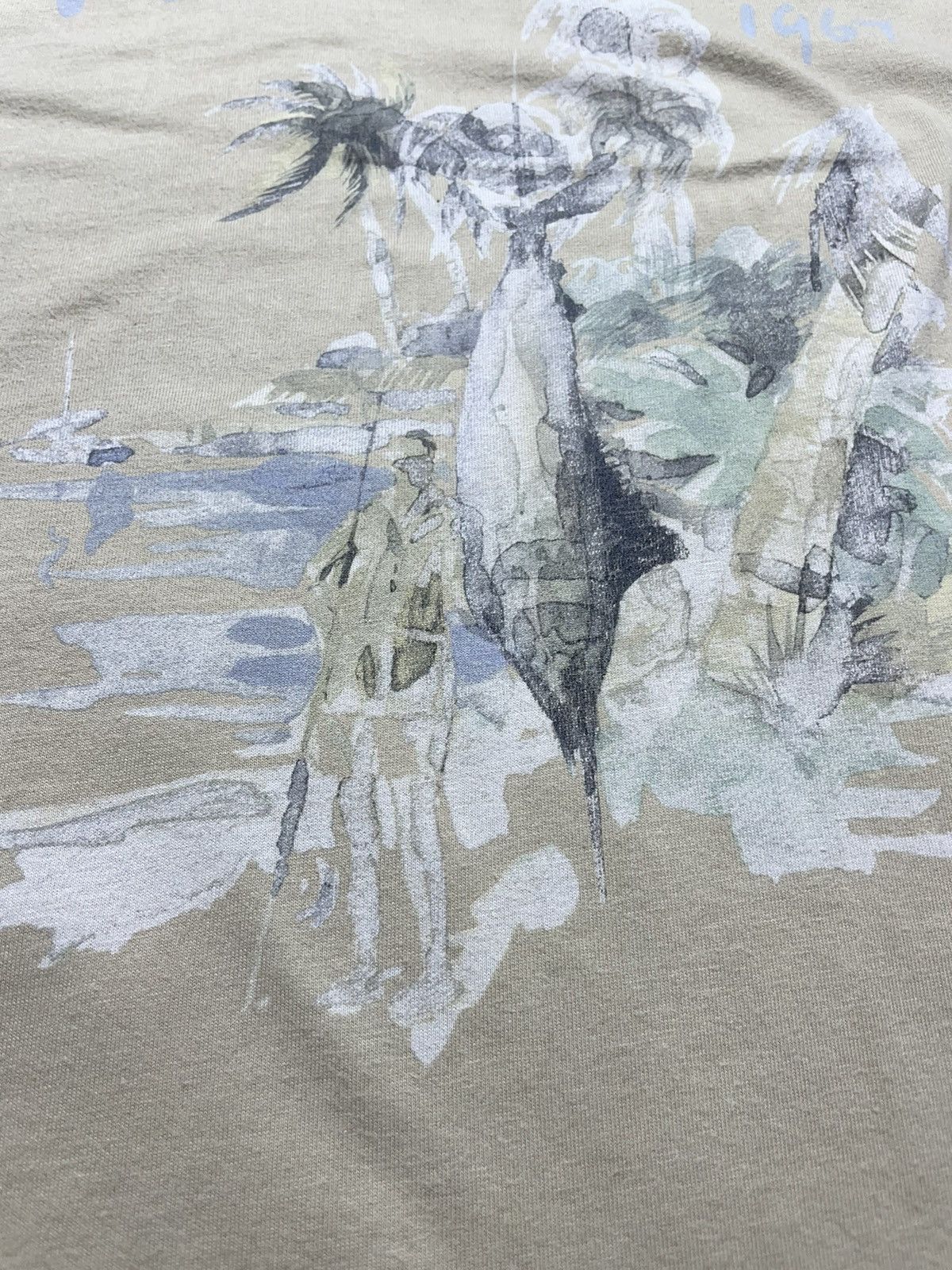Ralph Lauren Polo Ralph Laurent Fish Logo Vintage T-shirt Size US XL / EU 56 / 4 - 4 Thumbnail