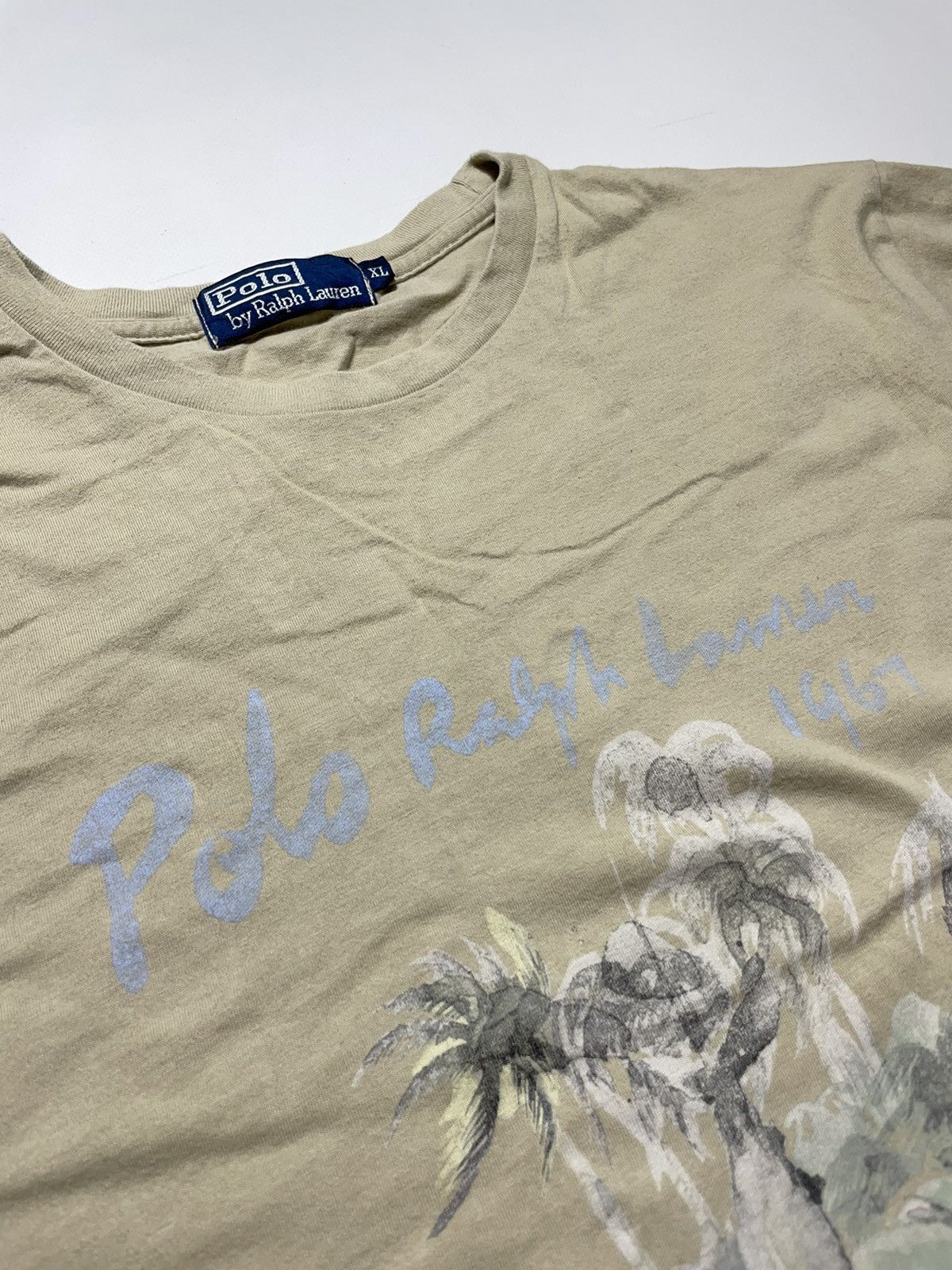 Ralph Lauren Polo Ralph Laurent Fish Logo Vintage T-shirt Size US XL / EU 56 / 4 - 5 Thumbnail