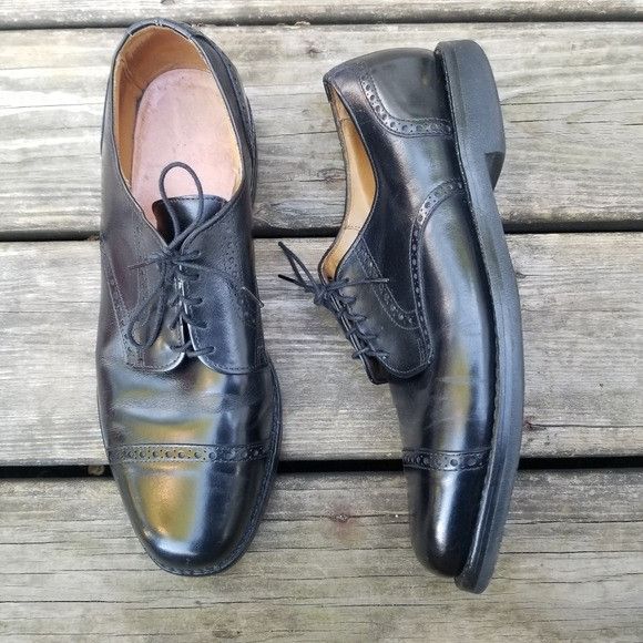 Allen Edmonds Allen Edmonds Benton Cap Toe Oxfords Brogue Black