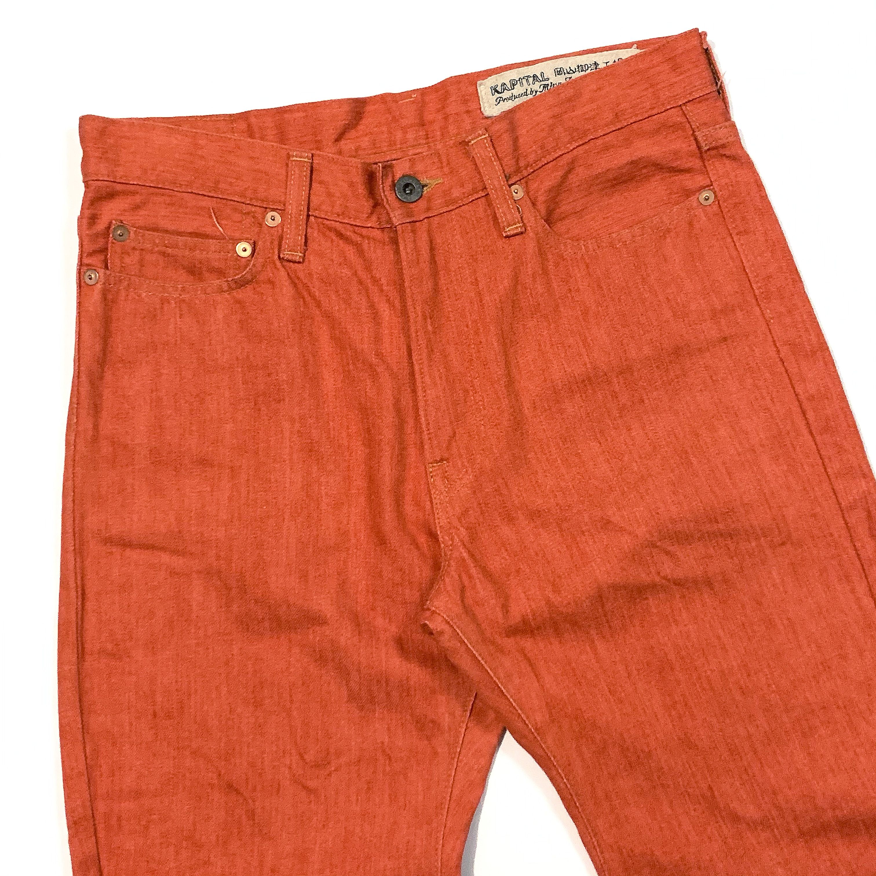 Kapital Curved Seam Long Denim Jeans Size US 31 - 3 Thumbnail