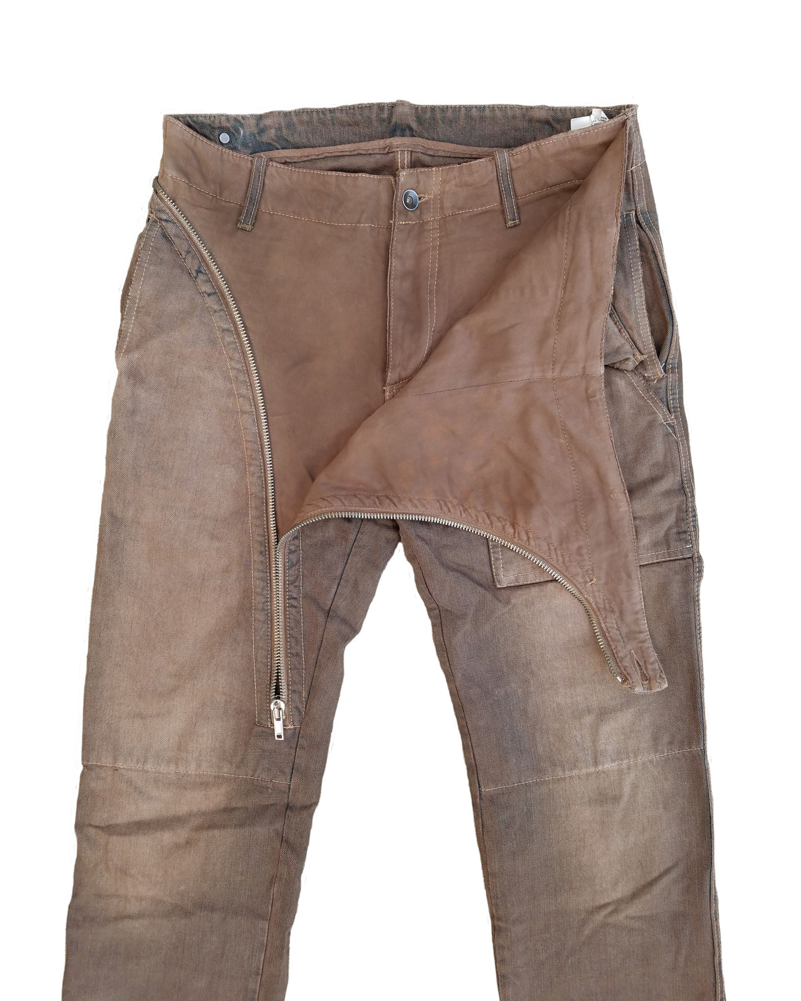 【RICK OWENS】インディゴ＆ブラウン Aircut ジーンズ Denim Aircut Joggers in Mineral Pearl Degrade – SVRN
