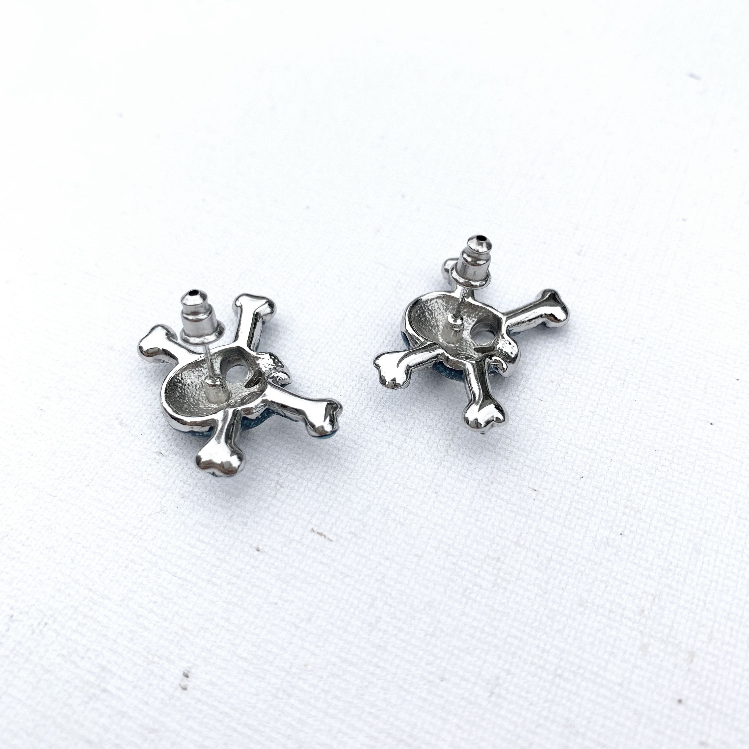 Vivienne Westwood Silver Skull top Earrings