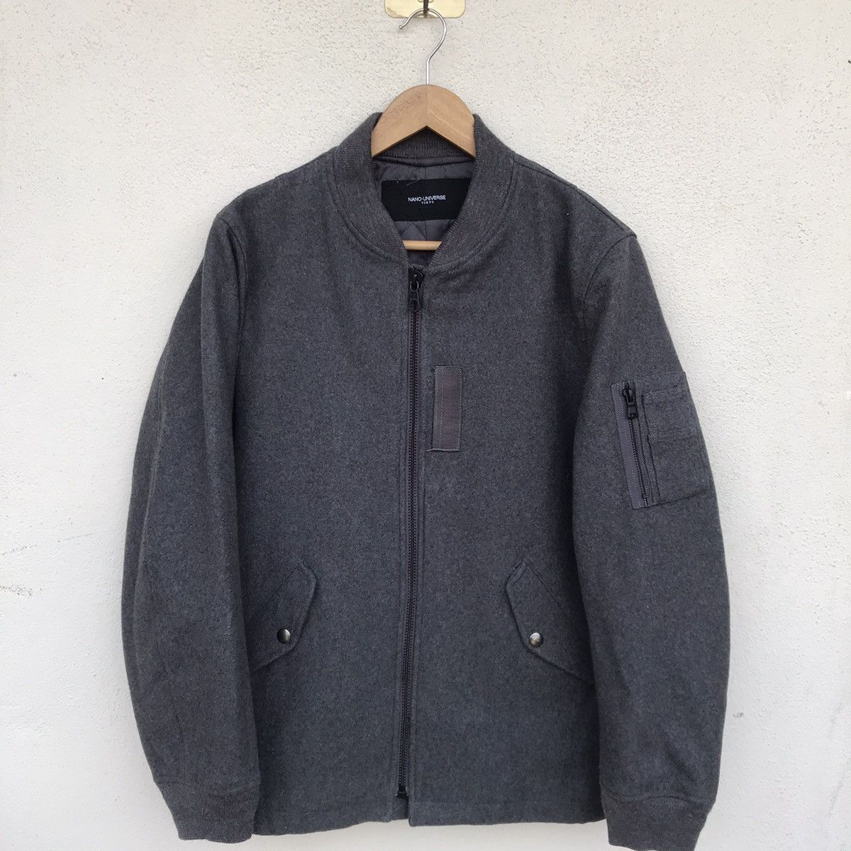 Death Before Dishonor × NANO universe Tokyo wool bomber by Nano universe tokyo jacket Size US M / EU 48-50 / 2 - 2 Thumbnail