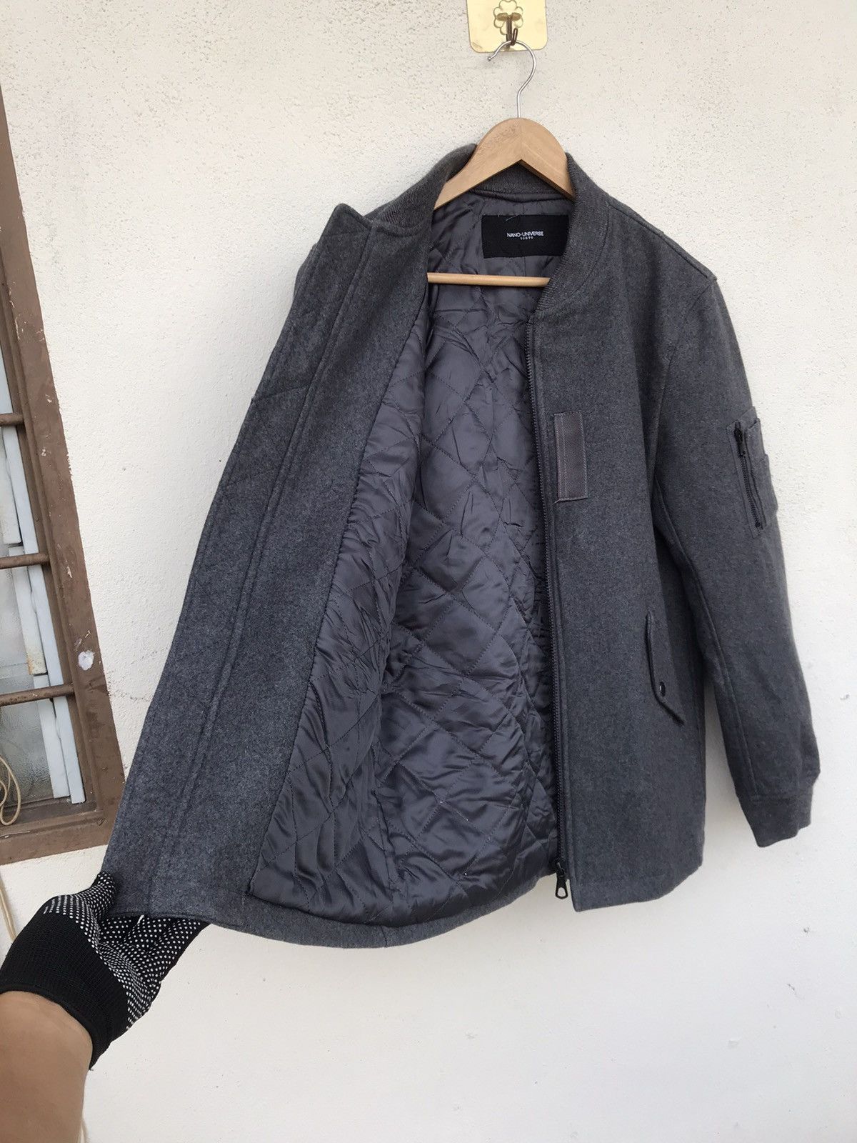 Death Before Dishonor × NANO universe Tokyo wool bomber by Nano universe tokyo jacket Size US M / EU 48-50 / 2 - 4 Thumbnail