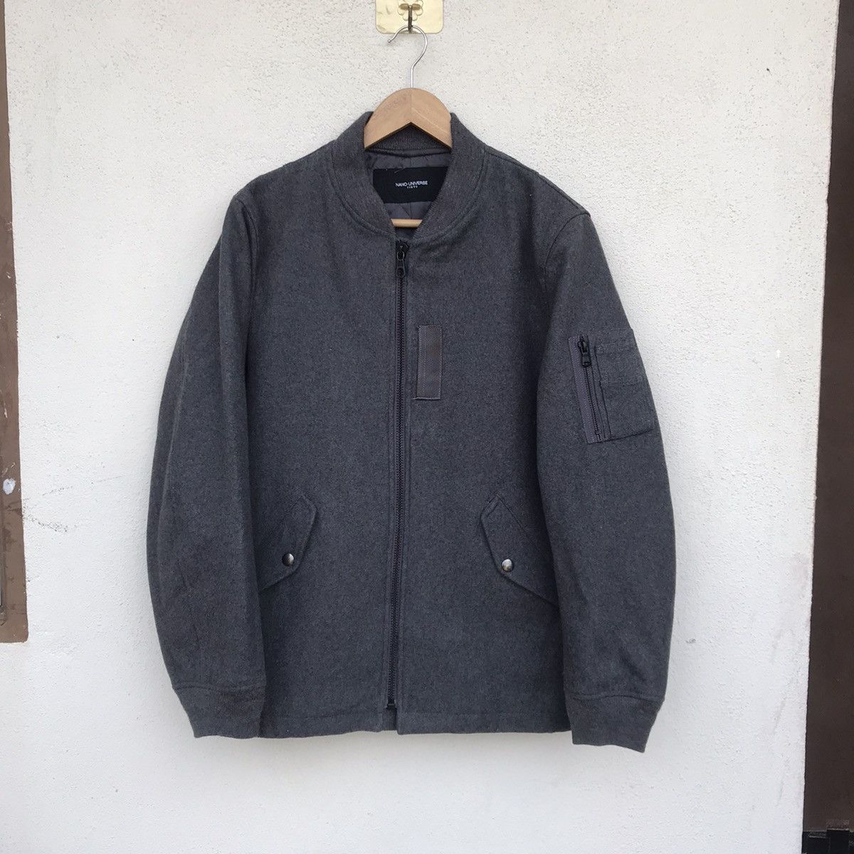 Death Before Dishonor × NANO universe Tokyo wool bomber by Nano universe tokyo jacket Size US M / EU 48-50 / 2 - 1 Thumbnail
