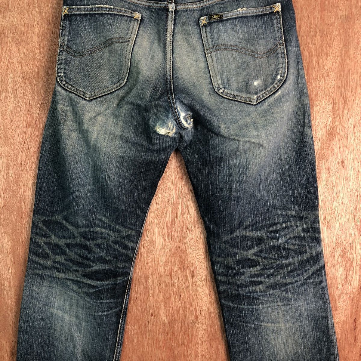 Lee × Vintage Lee Blue Denim distressed Jeans Pants #c304 Size US 31 - 10 Thumbnail
