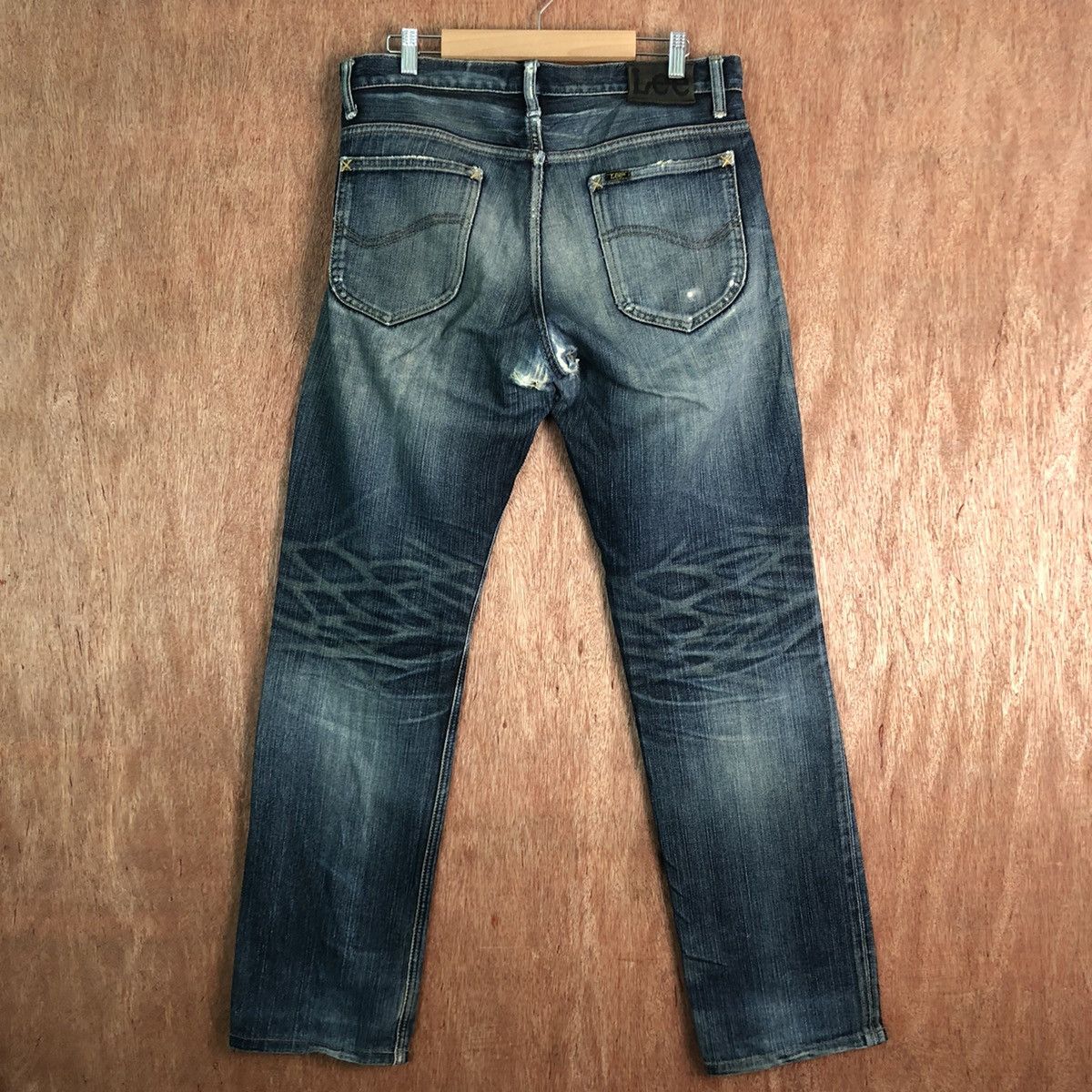 Lee × Vintage Lee Blue Denim distressed Jeans Pants #c304 Size US 31 - 7 Thumbnail