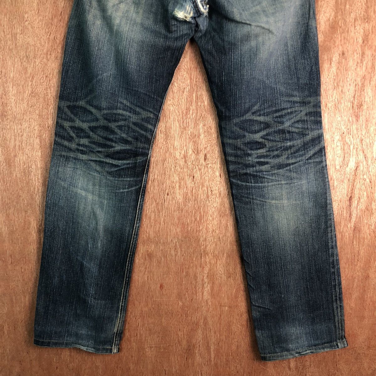Lee × Vintage Lee Blue Denim distressed Jeans Pants #c304 Size US 31 - 9 Thumbnail