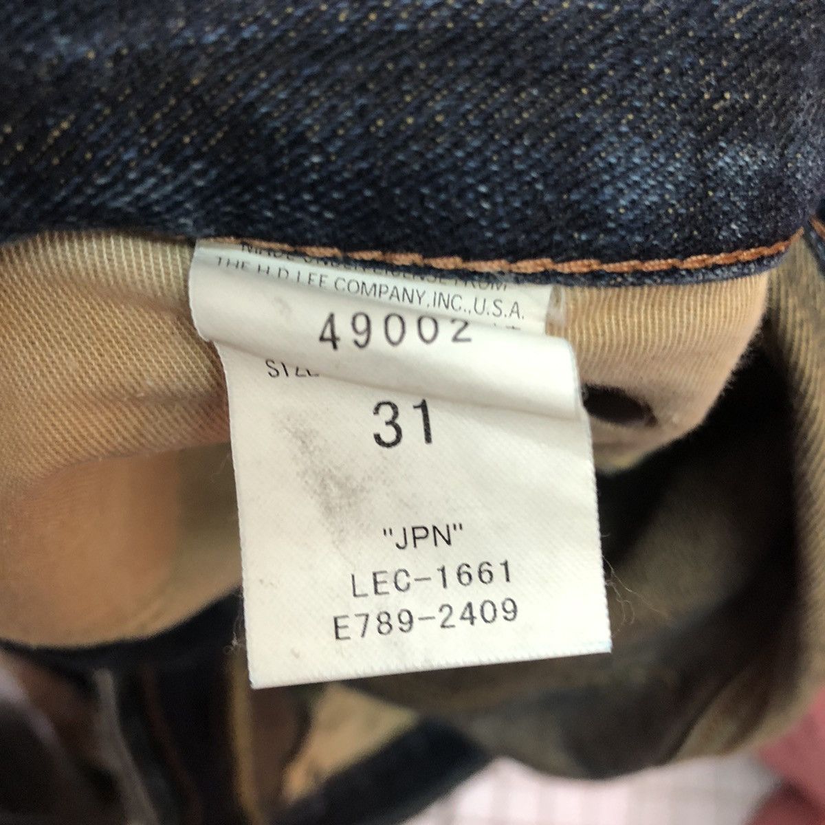 Lee × Vintage Lee Blue Denim distressed Jeans Pants #c304 Size US 31 - 14 Thumbnail
