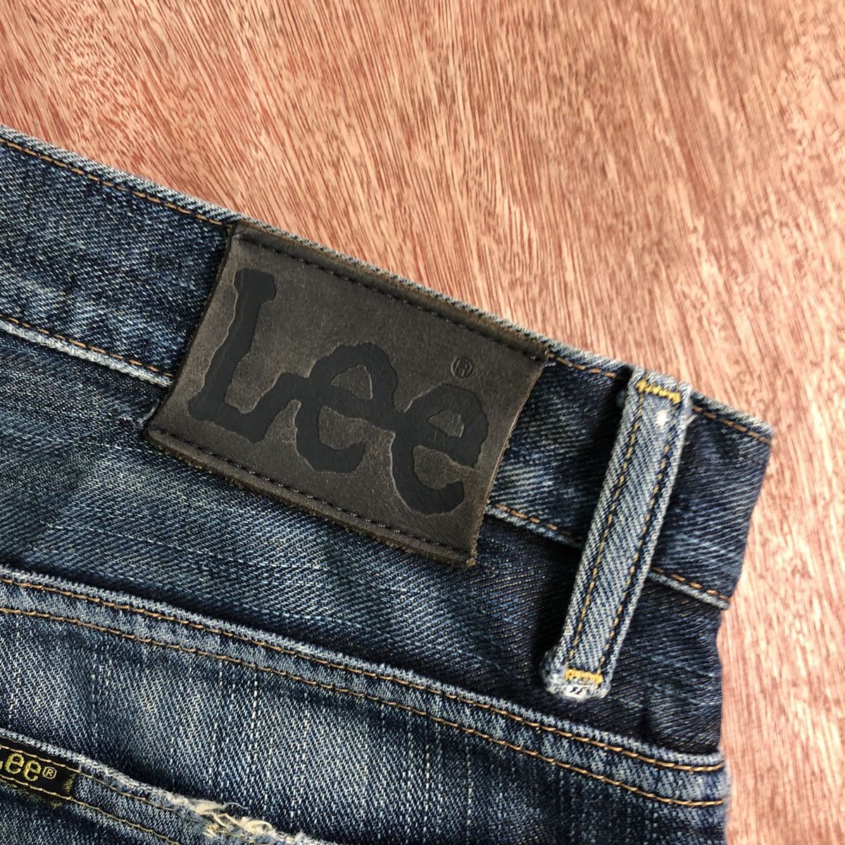 Lee × Vintage Lee Blue Denim distressed Jeans Pants #c304 Size US 31 - 13 Thumbnail