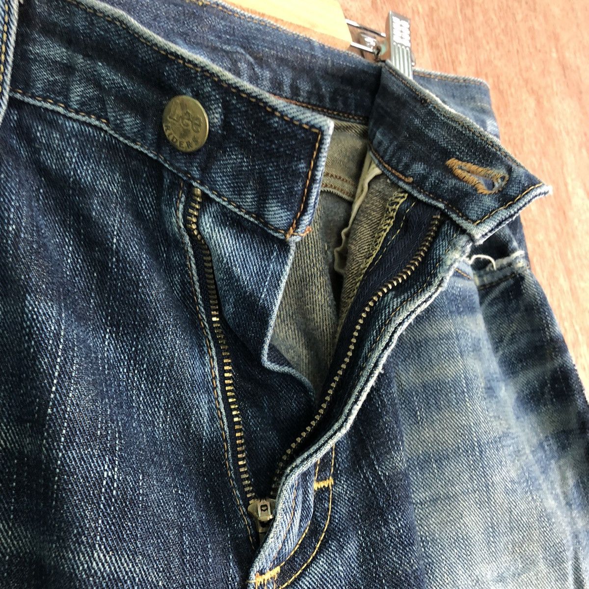 Lee × Vintage Lee Blue Denim distressed Jeans Pants #c304 Size US 31 - 6 Thumbnail