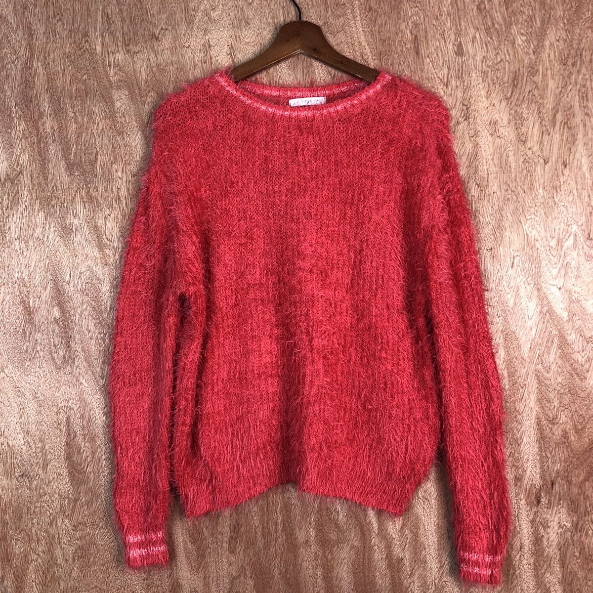 Homespun Knitwear Piece pace Mohair Shag Shaggy japan fur Knitwear #c325 Size US S / EU 44-46 / 1 - 3 Thumbnail