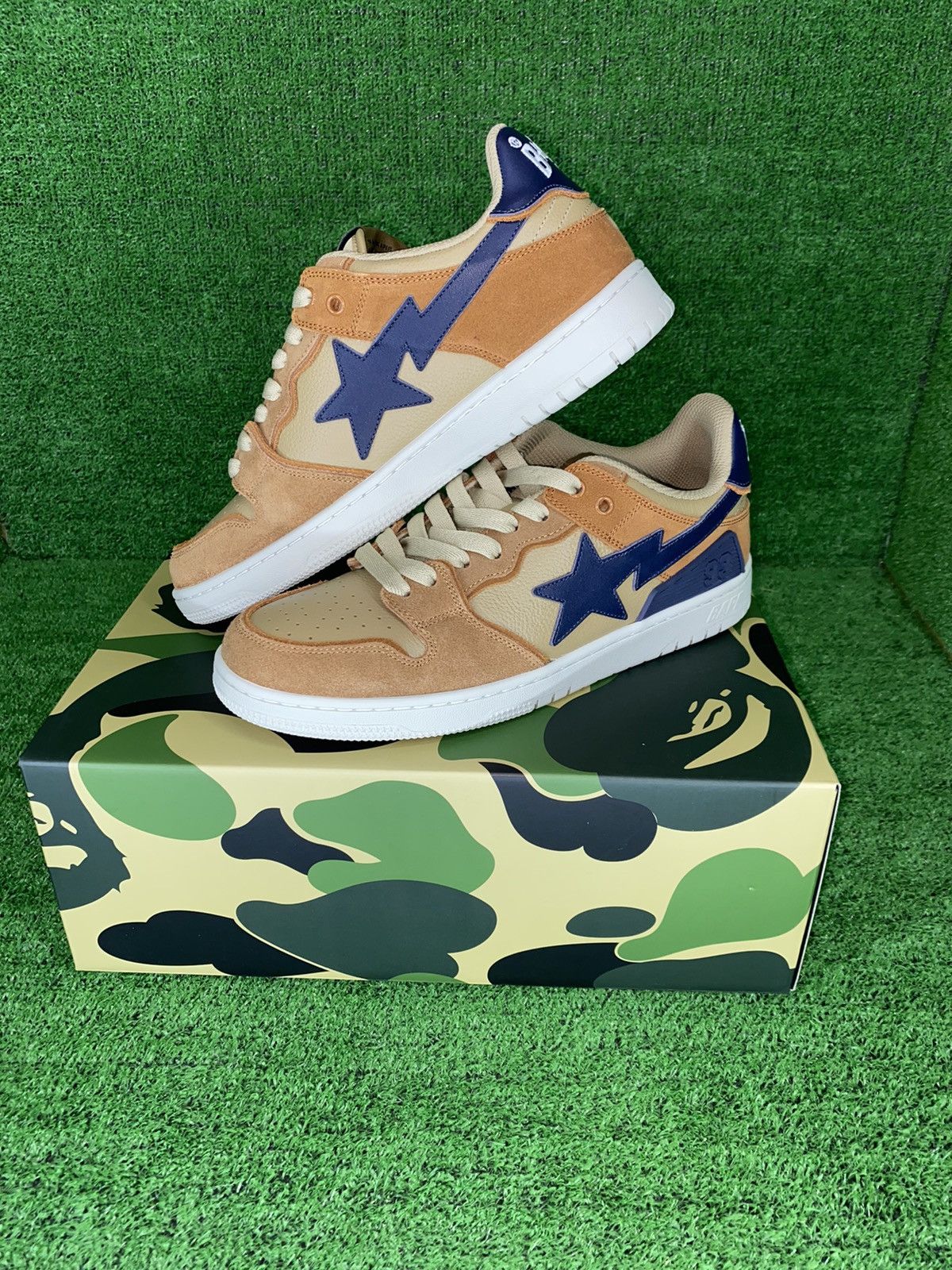 Bape SK8 STA #4 BEIGE SIZE 7 Size US 7 / EU 40 - 6 Thumbnail