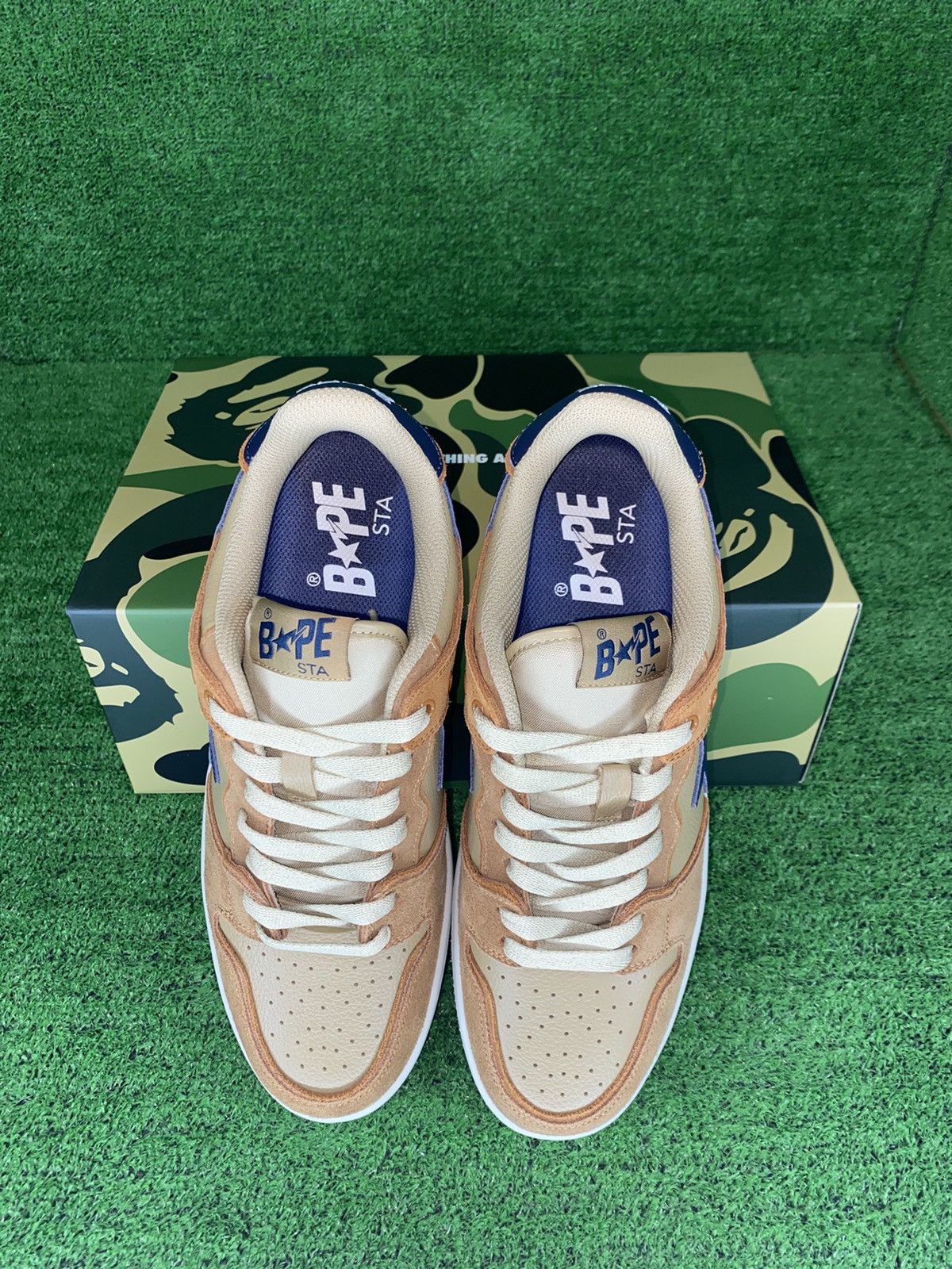 Bape SK8 STA #4 BEIGE SIZE 8.5 Size US 8.5 / EU 41-42 - 4 Thumbnail