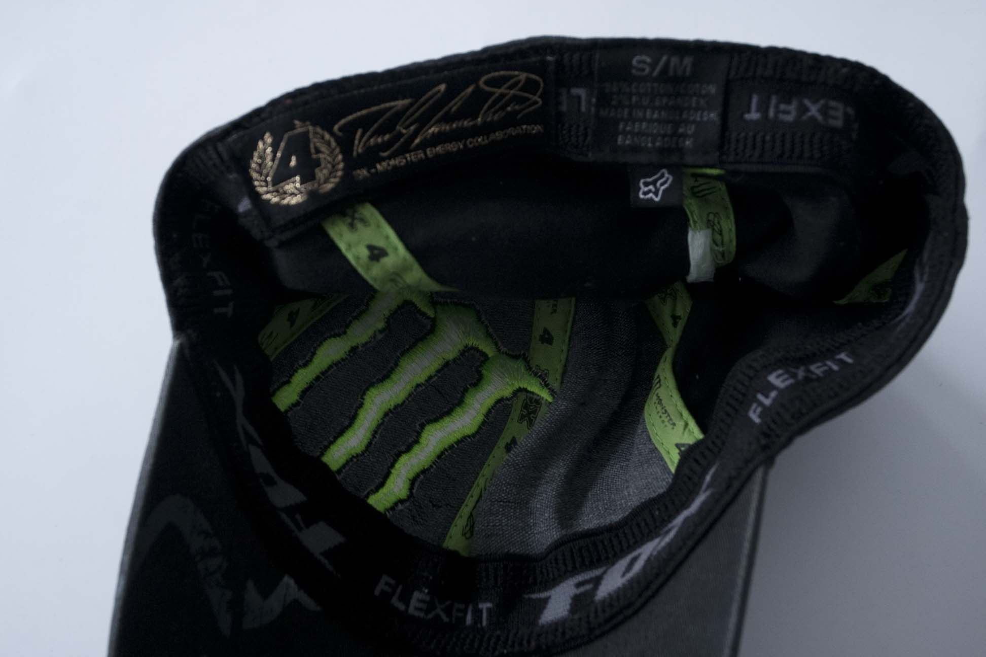Fox Racing Monster Energy x Fox Racing Cap Hat #4 RICKY CARMICHAEL Size ONE SIZE - 3 Thumbnail