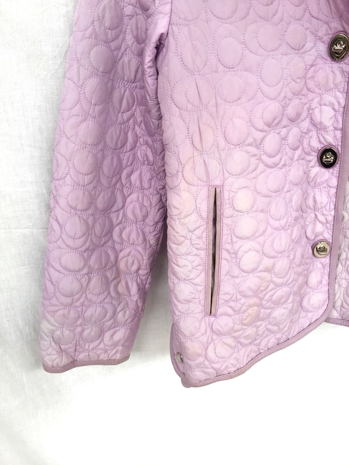 Coach SICK🔥Coach Monogram Polyester Purple Bomber Jacket Size US S / EU 44-46 / 1 - 6 Thumbnail