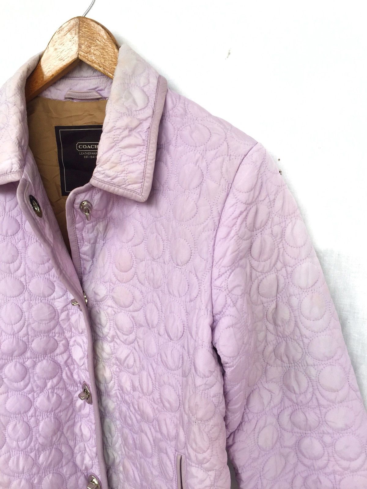 Coach SICK🔥Coach Monogram Polyester Purple Bomber Jacket Size US S / EU 44-46 / 1 - 5 Thumbnail