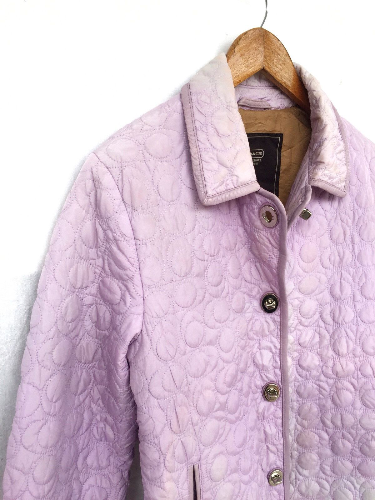 Coach SICK🔥Coach Monogram Polyester Purple Bomber Jacket Size US S / EU 44-46 / 1 - 7 Thumbnail