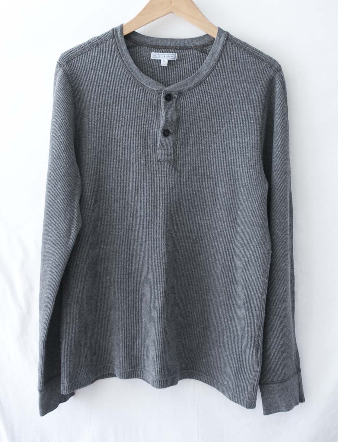 Wallace & Barnes Wallace & Barnes Sweater 100% Cotton Gray Size M Size US M / EU 48-50 / 2 - 1 Thumbnail